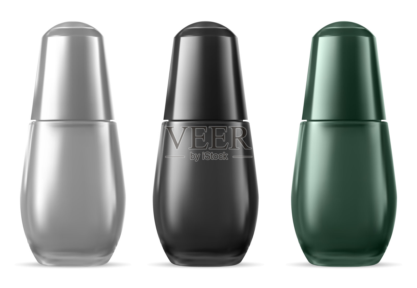 血清瓶面部化妆品精华产品模型插画图片素材