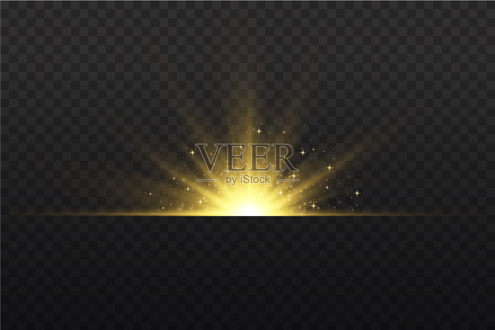 透明闪亮的太阳插画图片素材