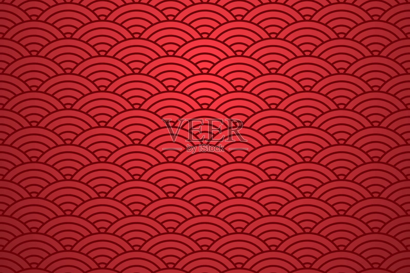 中国传统东方背景配红色点缀。亚洲红色模式。向量插画图片素材