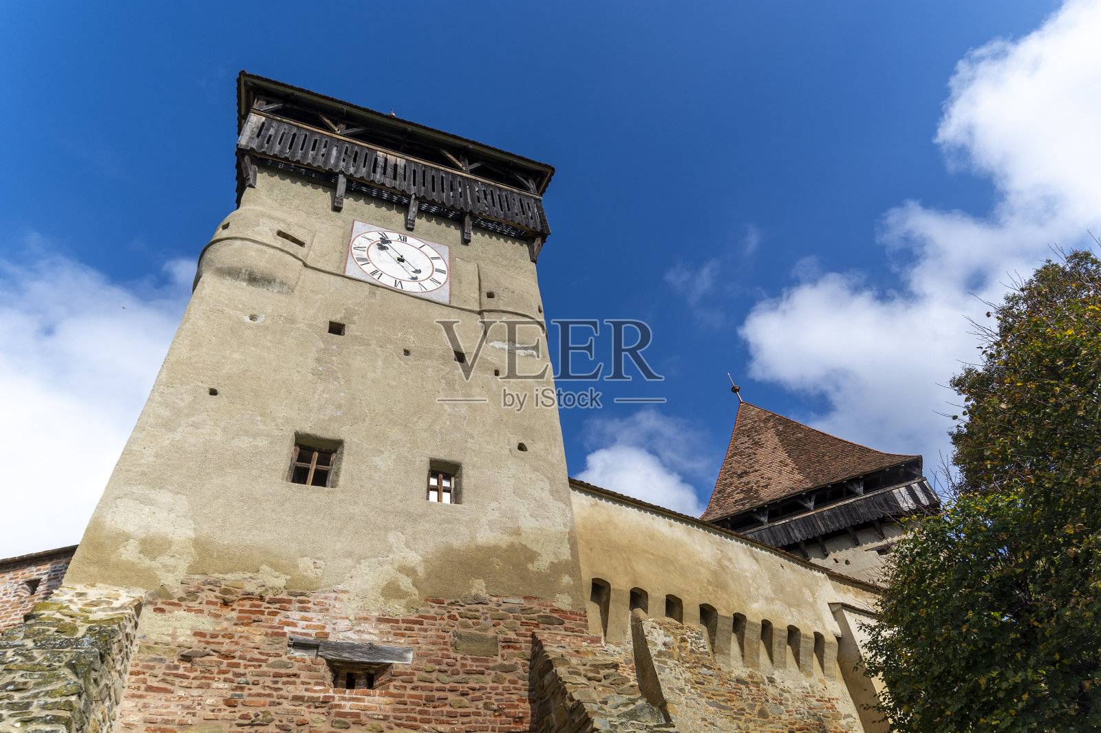 加固教堂，特兰西瓦尼亚，罗马尼亚照片摄影图片