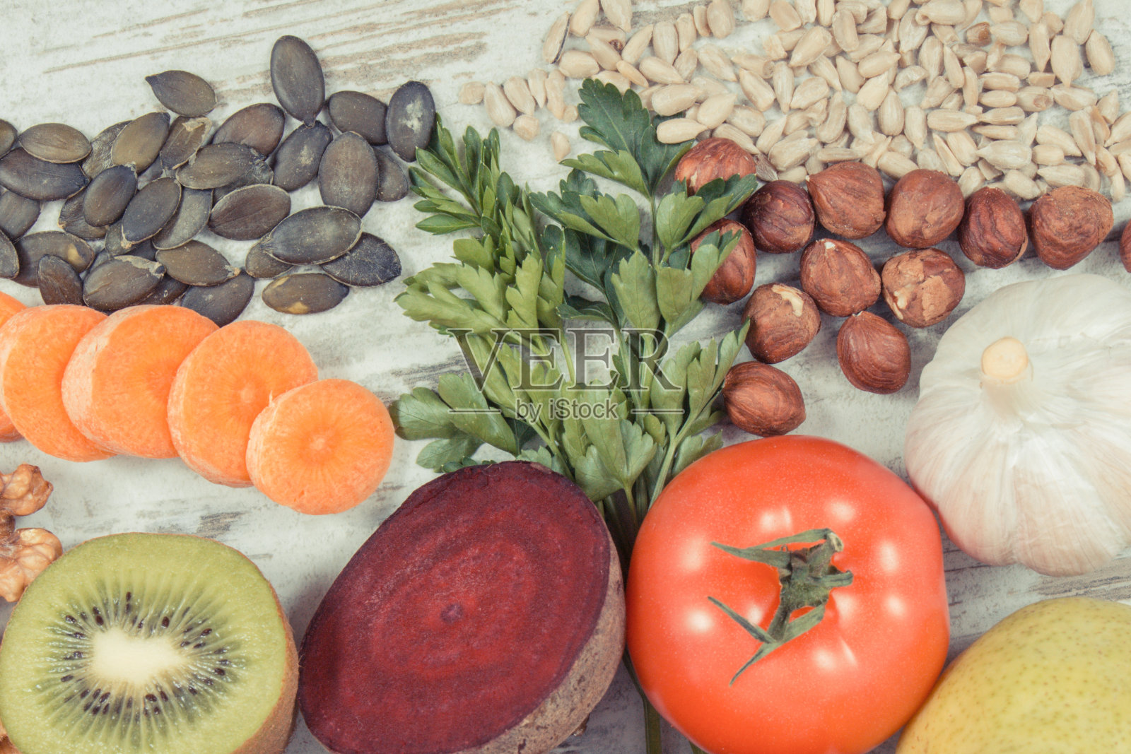 健康食物治疗痛风炎症和肾脏健康照片摄影图片