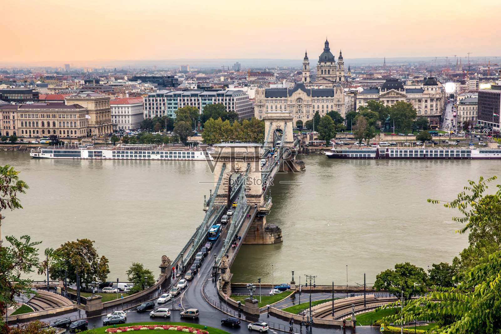 空中布达佩斯城市照片摄影图片