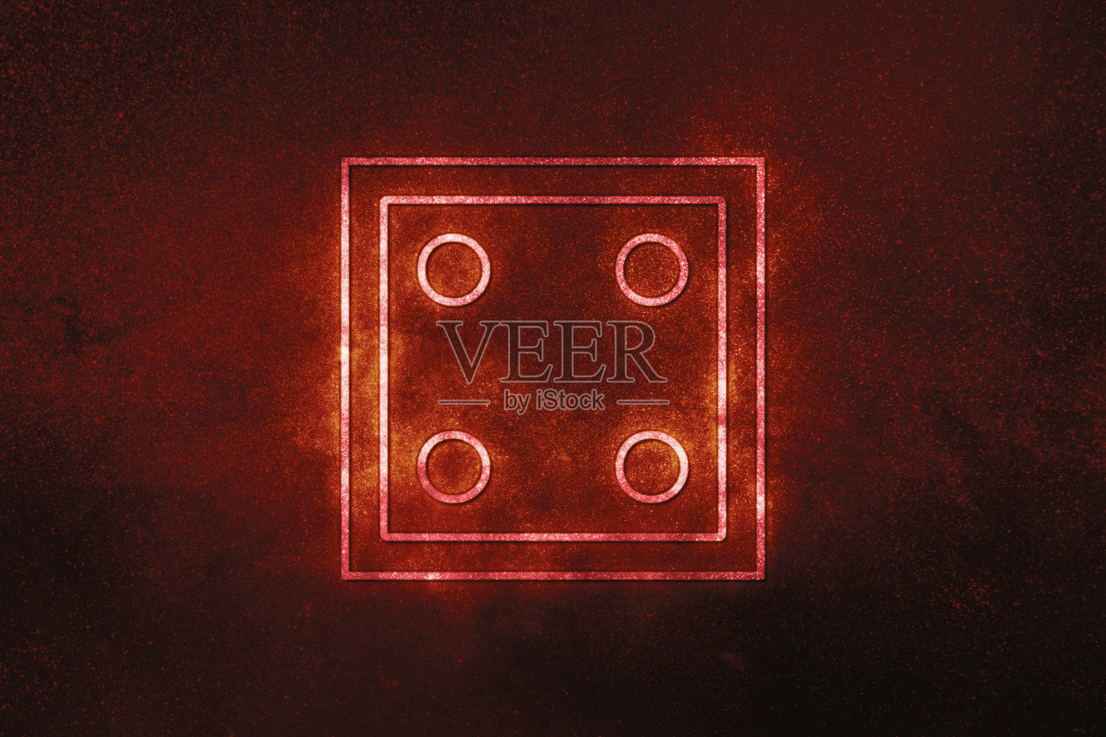 骰子4在顶部，骰子符号照片摄影图片