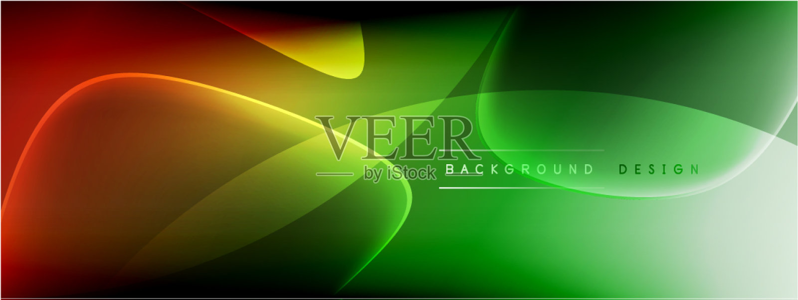 摘要背景-液体气泡的形状插画图片素材