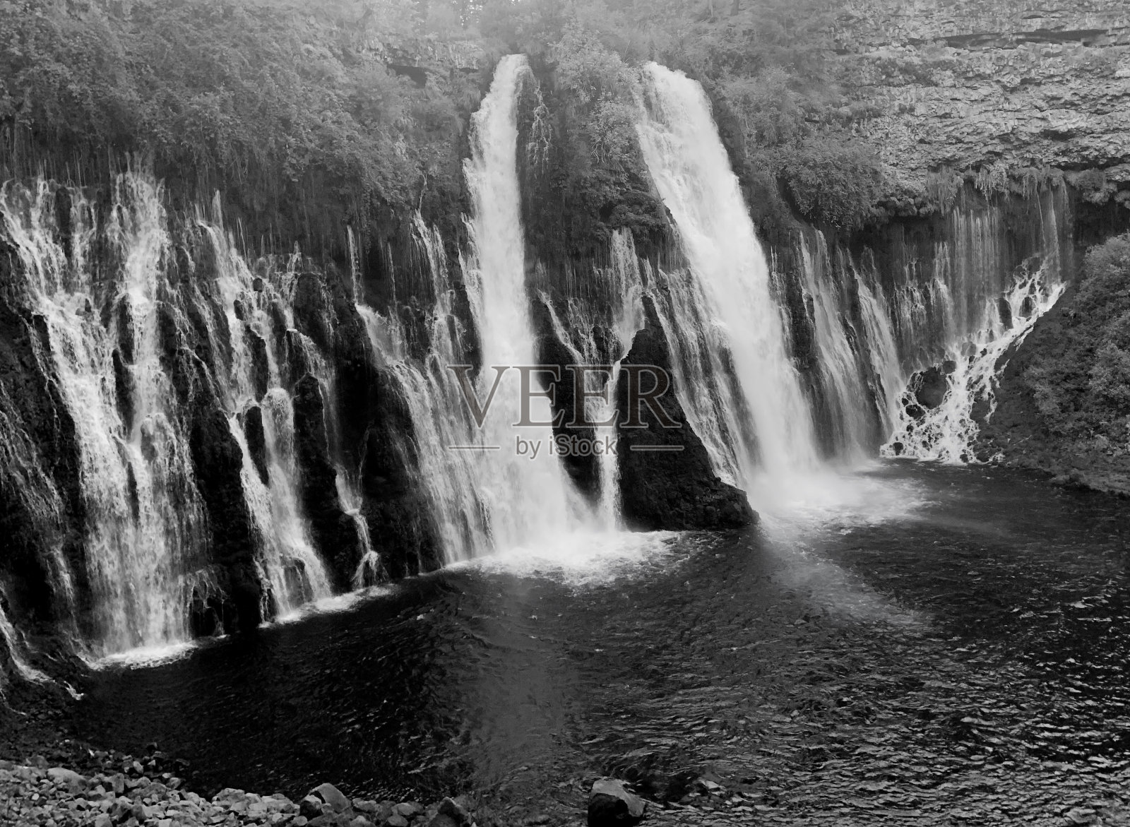 伯尼瀑布照片摄影图片