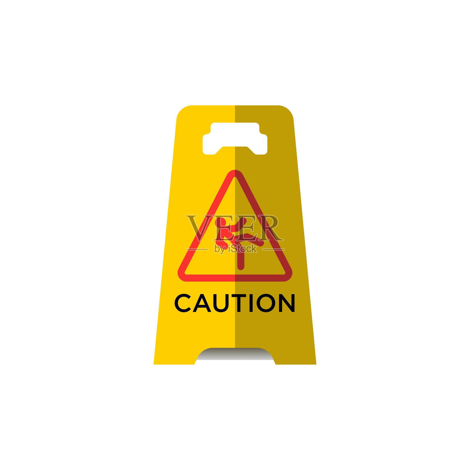 小心湿地板图标矢量插图设计插画图片素材