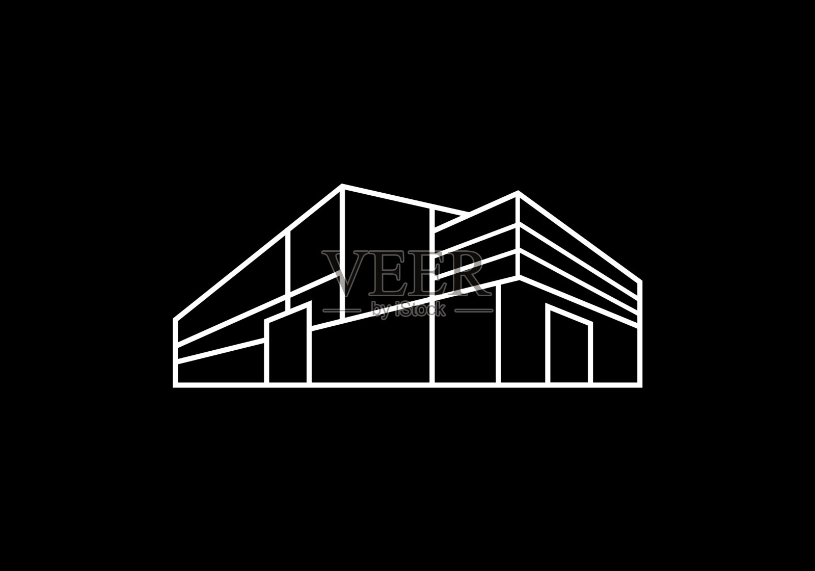 房地产标识设计建筑标识设计实景插画图片素材