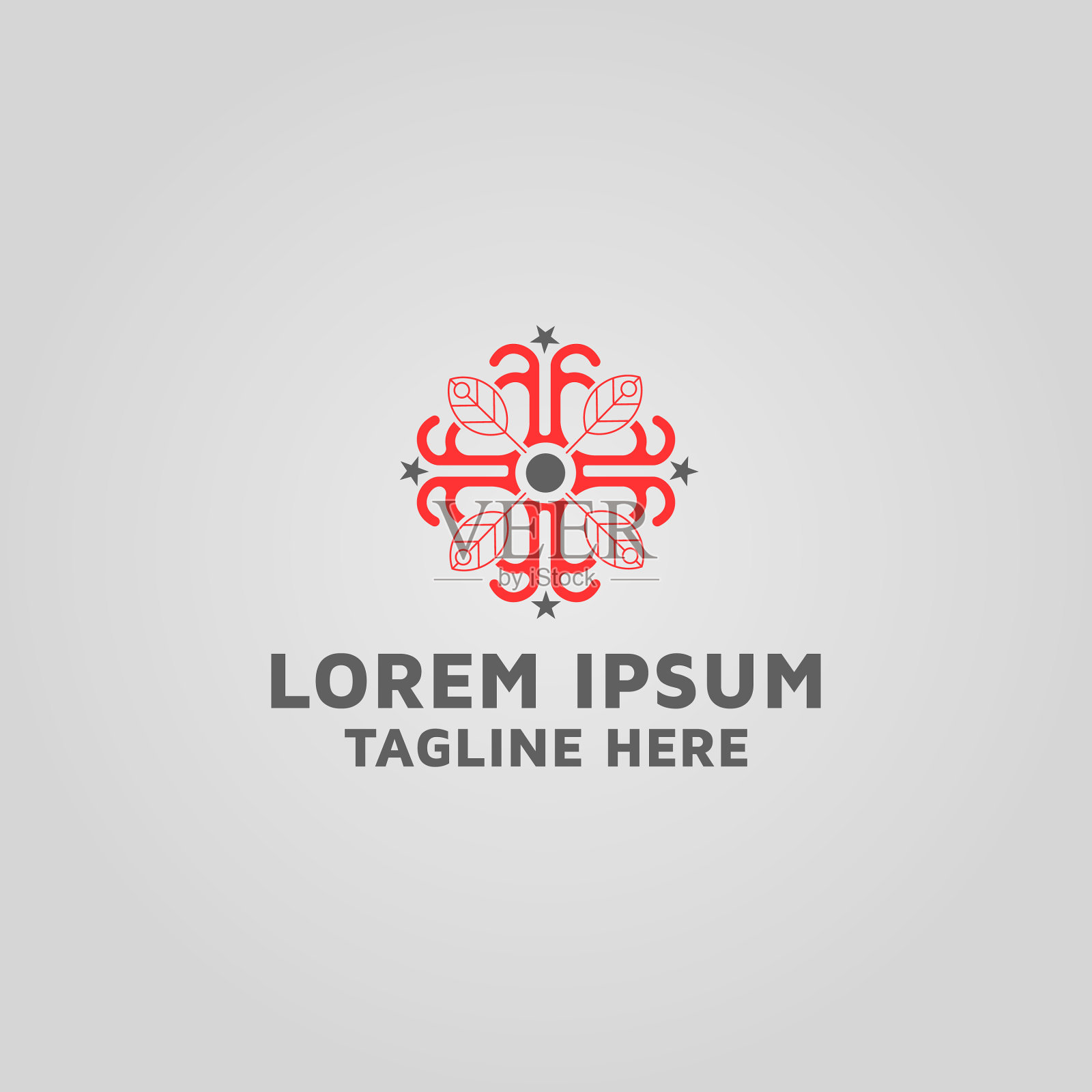 护肤抗衰老化妆品杀菌剂标志插画图片素材