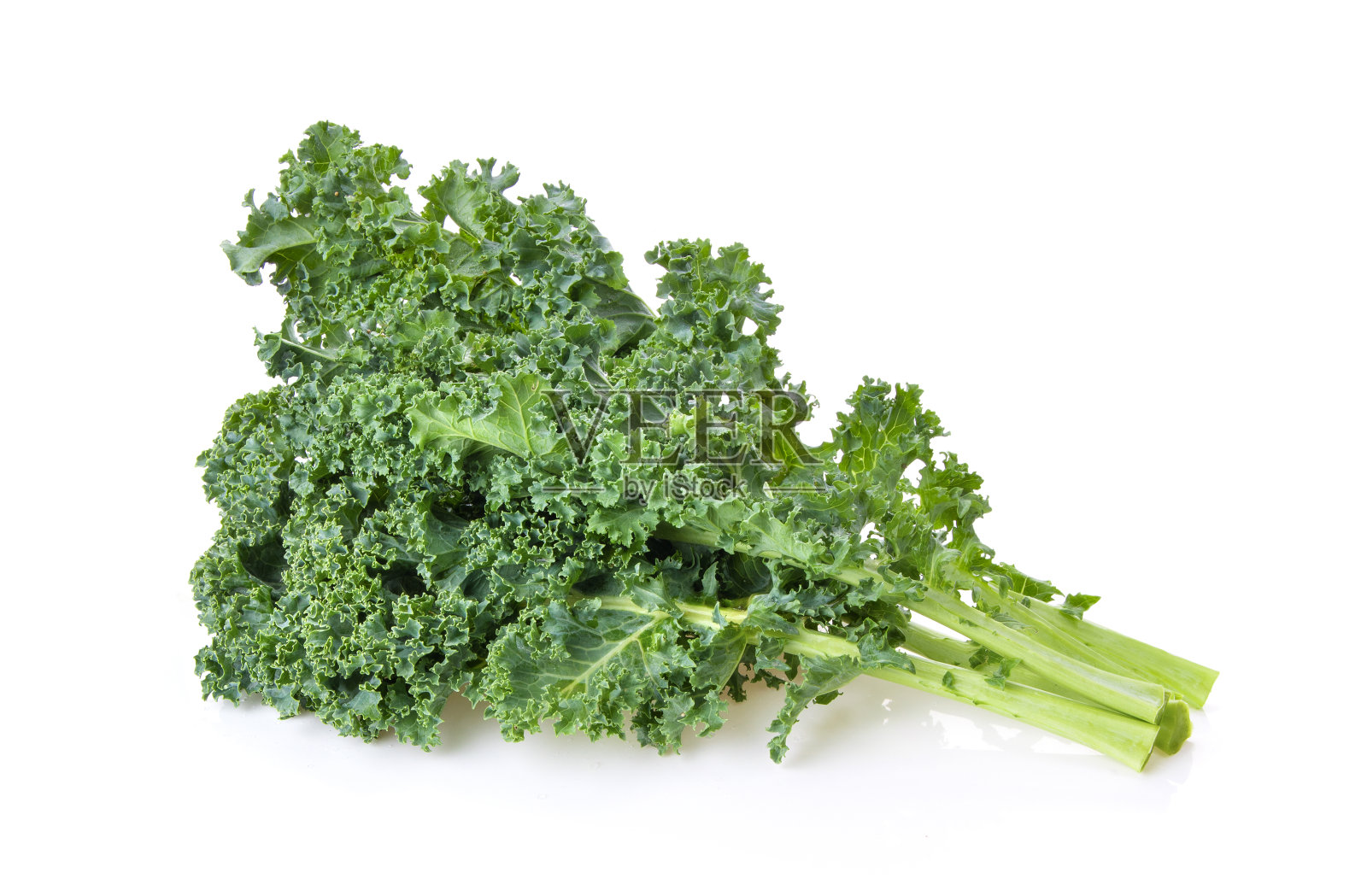 羽衣甘蓝叶孤立的白色背景照片摄影图片