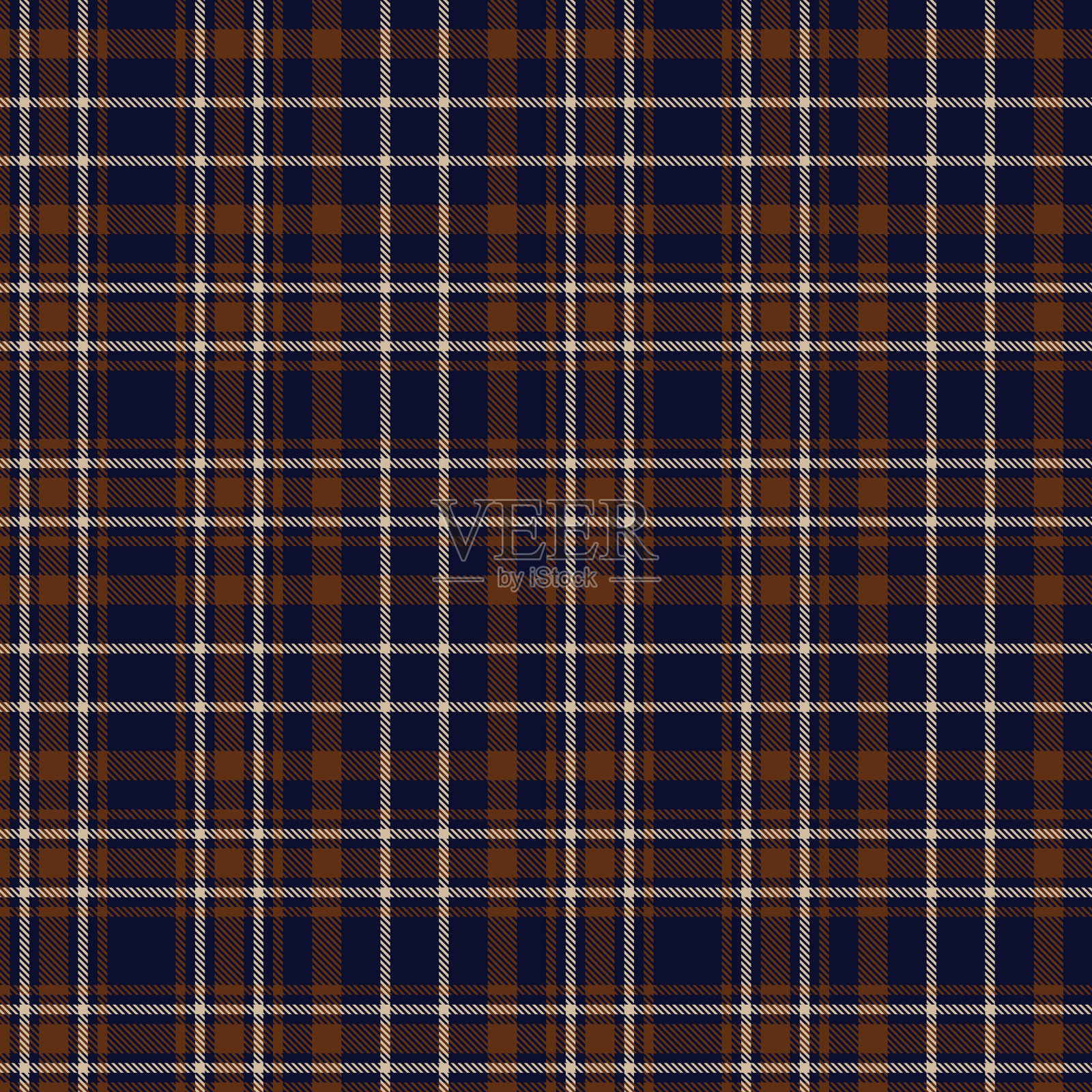 棕色峡谷格子纹理无缝模式插画图片素材