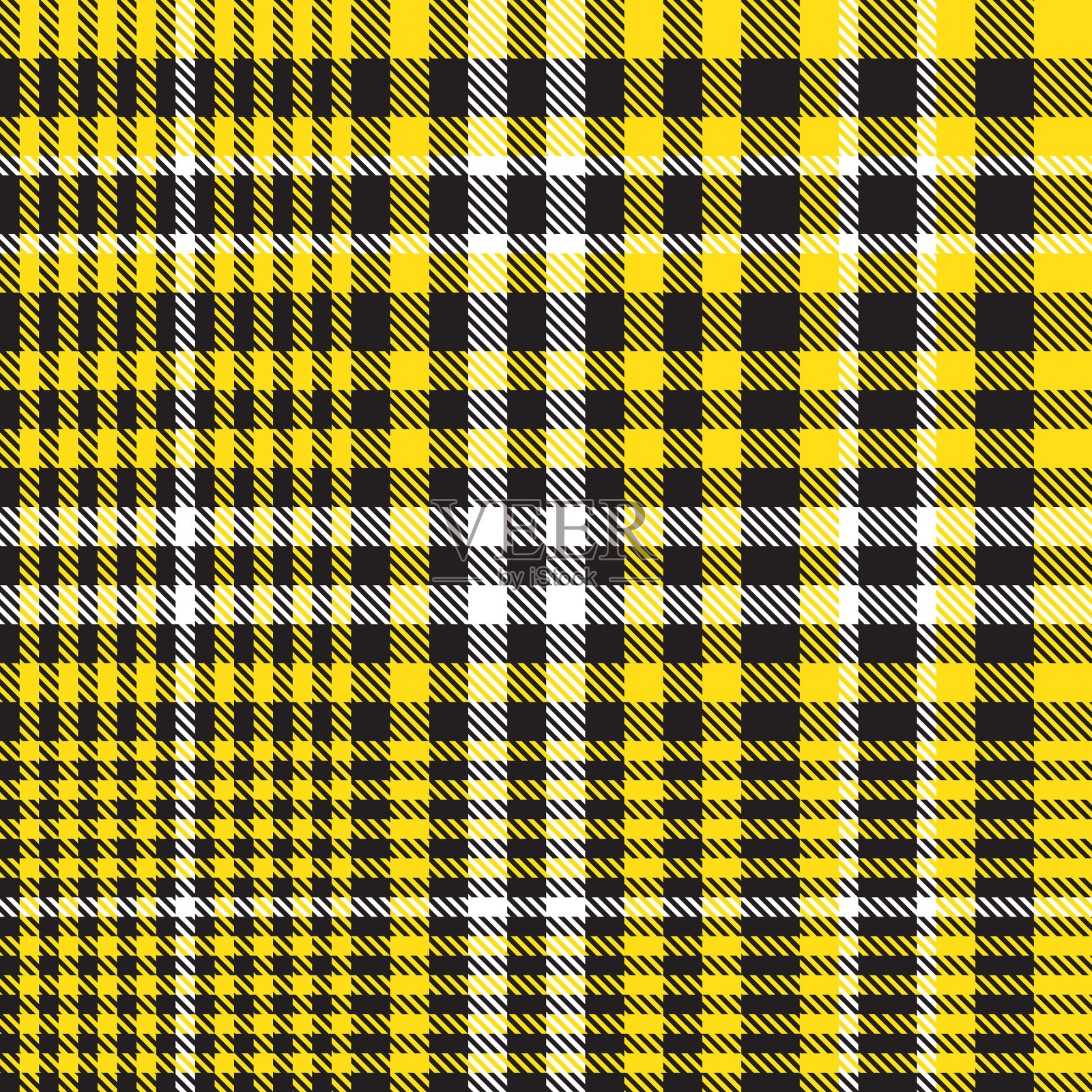 黄色格纹纹理无缝图案插画图片素材