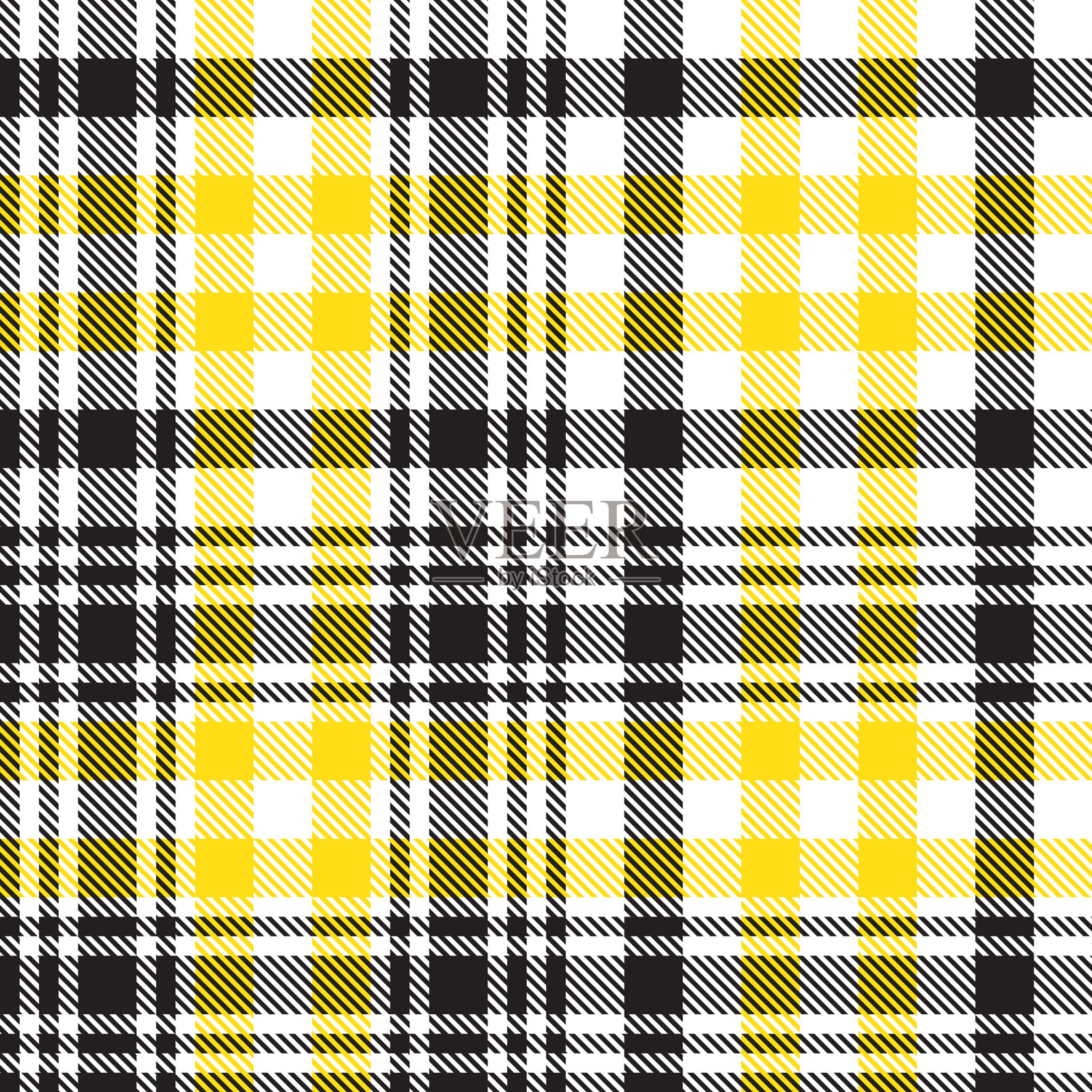 黄色格纹纹理无缝图案插画图片素材