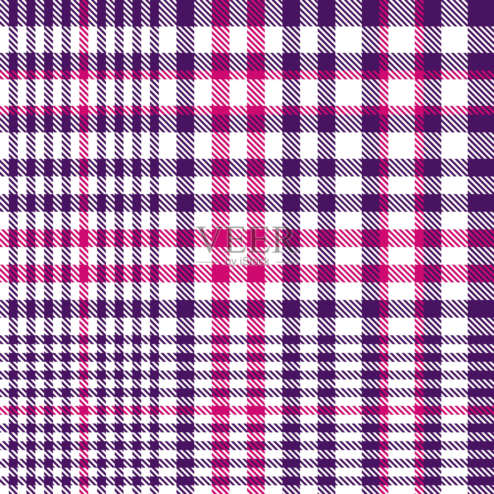 紫格伦格纹无缝图案插画图片素材