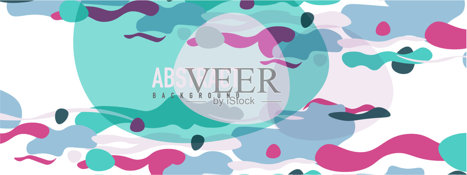 时尚的液体风格塑造抽象设计插画图片素材