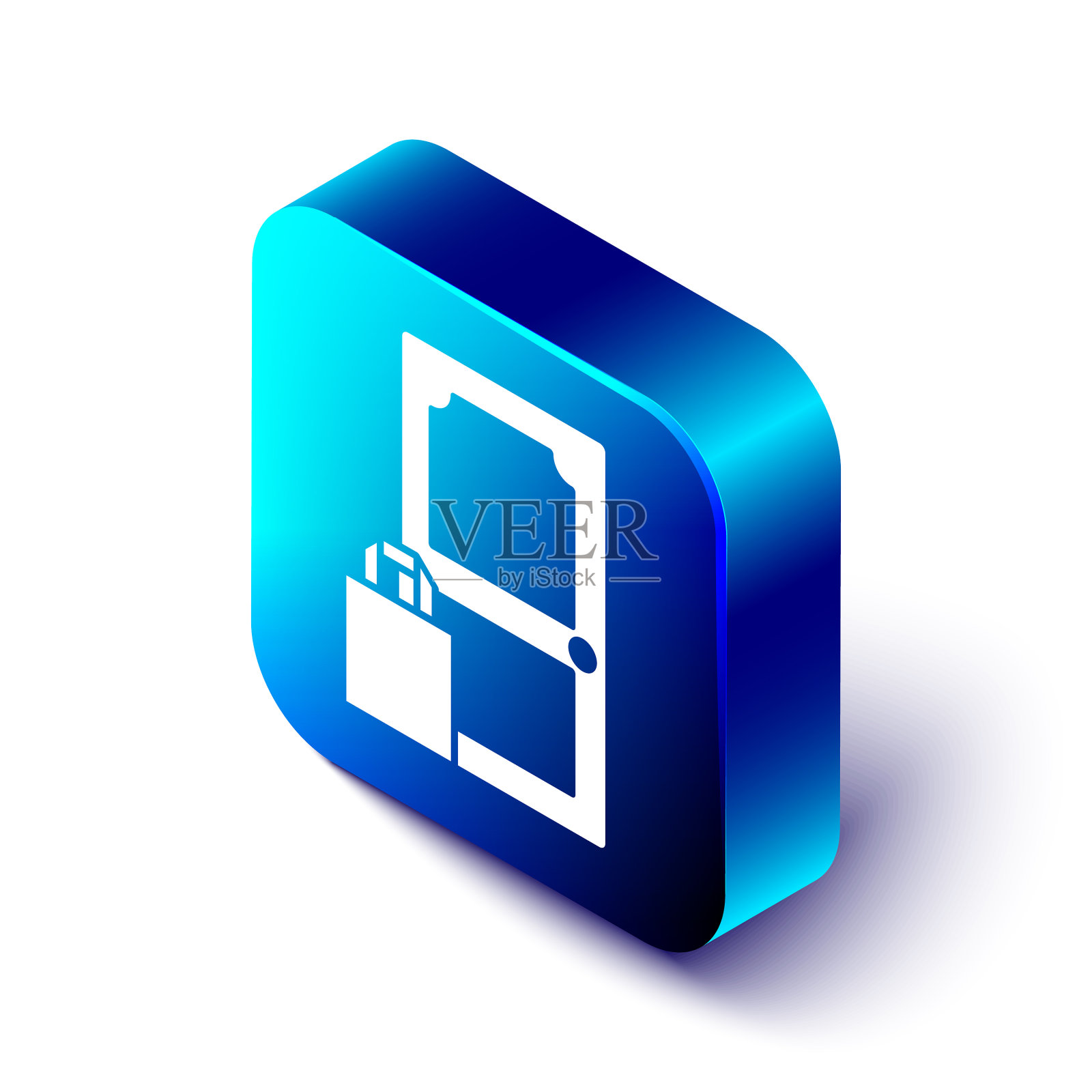 等距在线订购和快餐配送图标素材