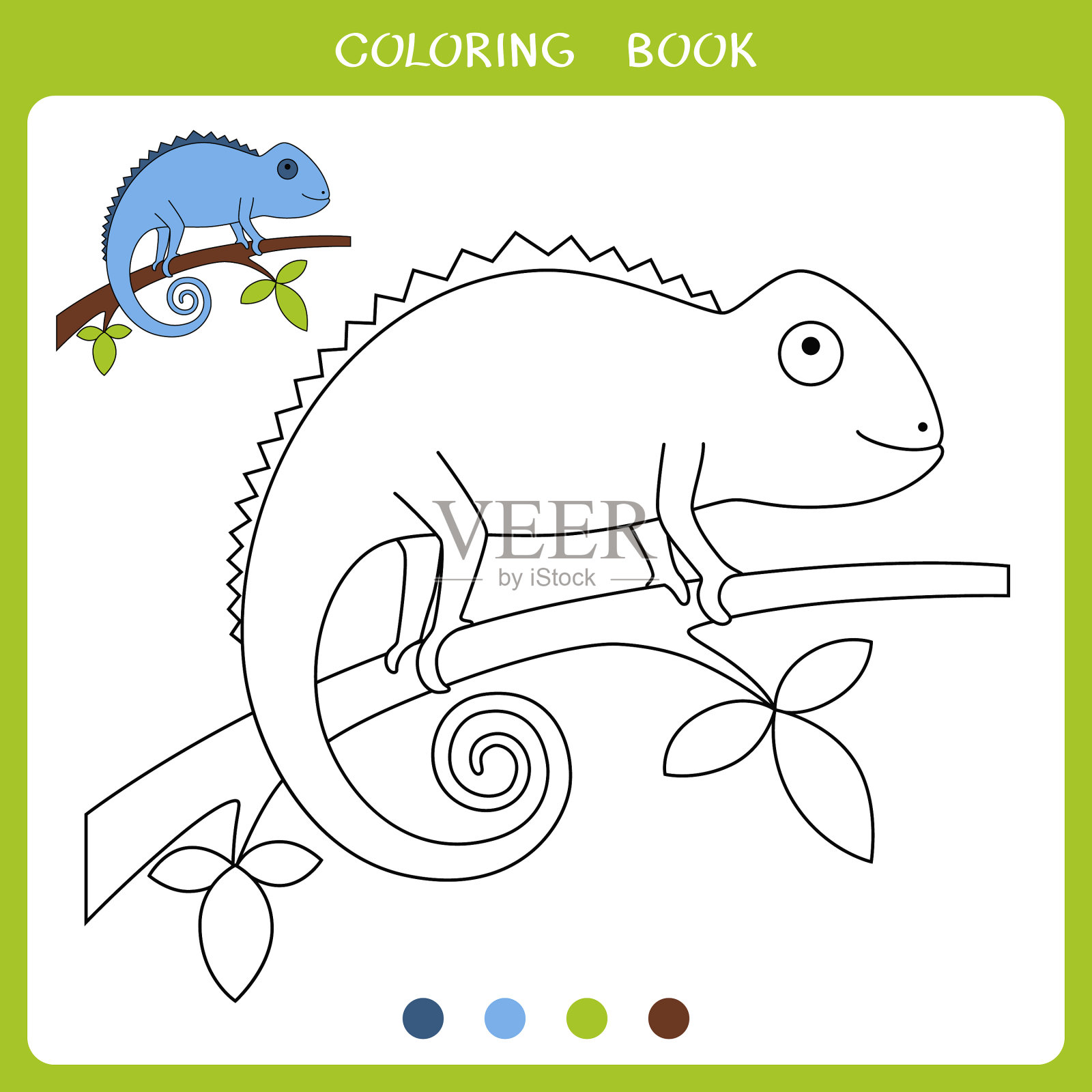 简单的教育游戏的孩子插画图片素材