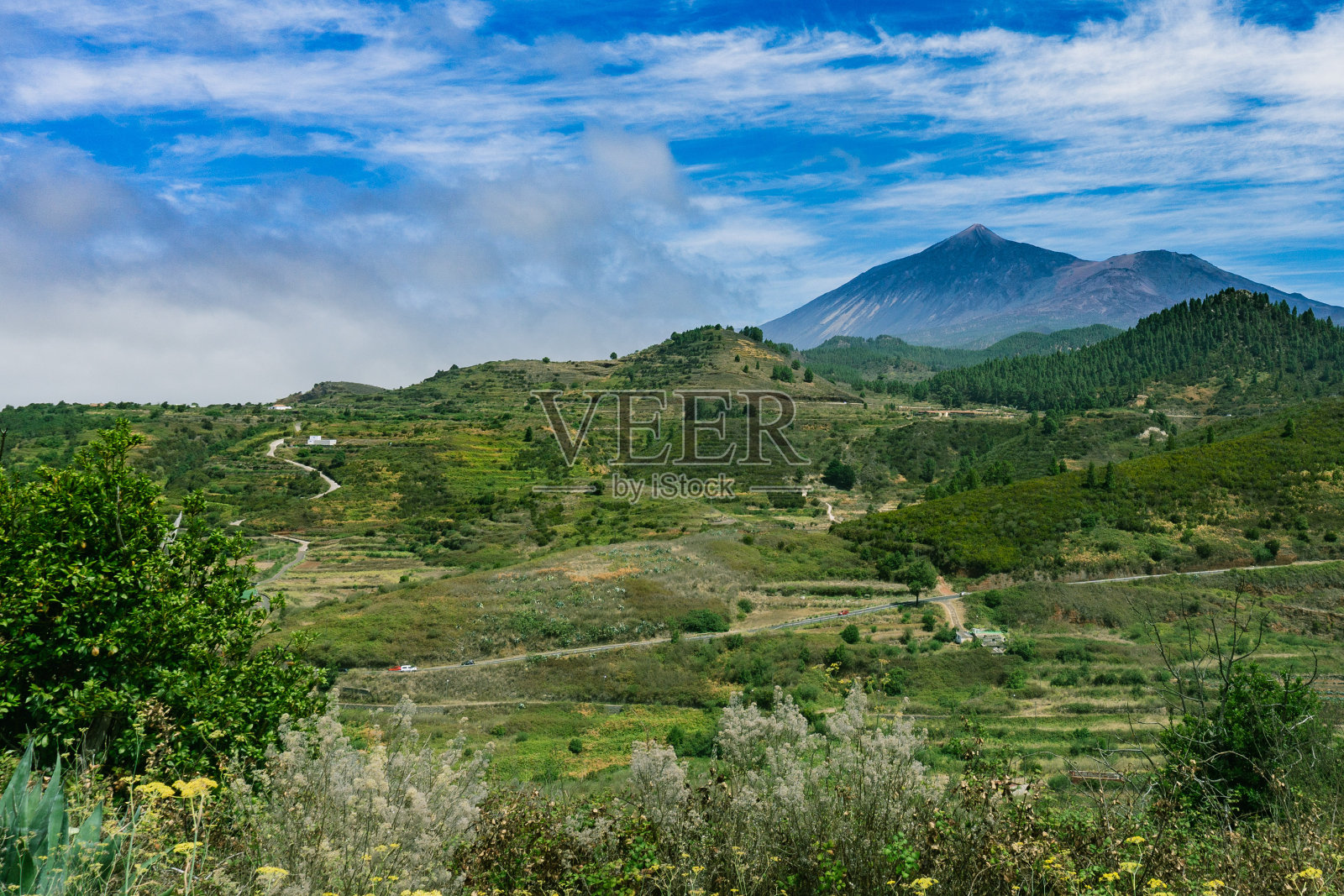 特内里费的El Teide vulcano照片摄影图片