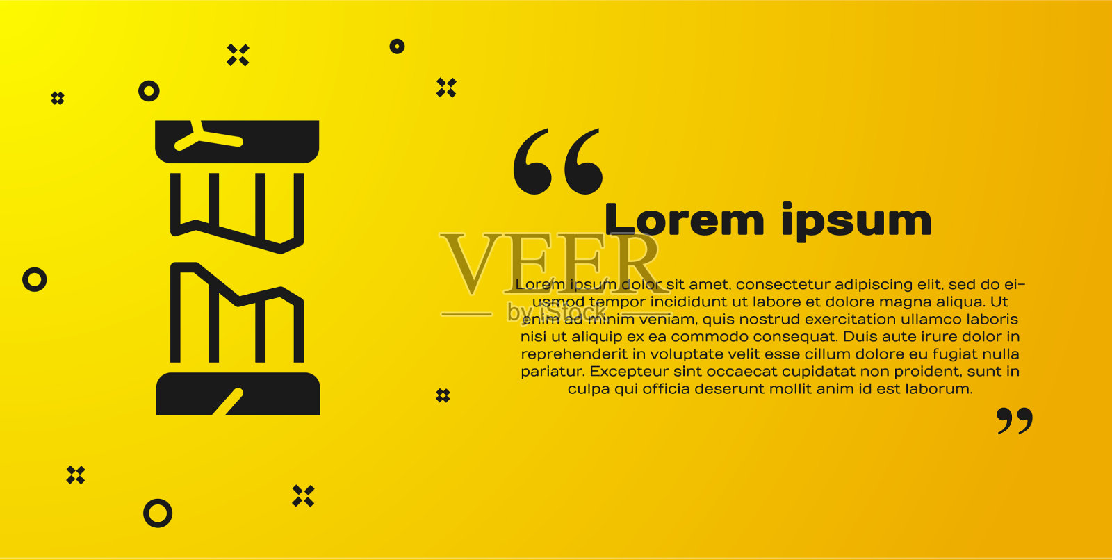 黑破古柱图标孤立上插画图片素材