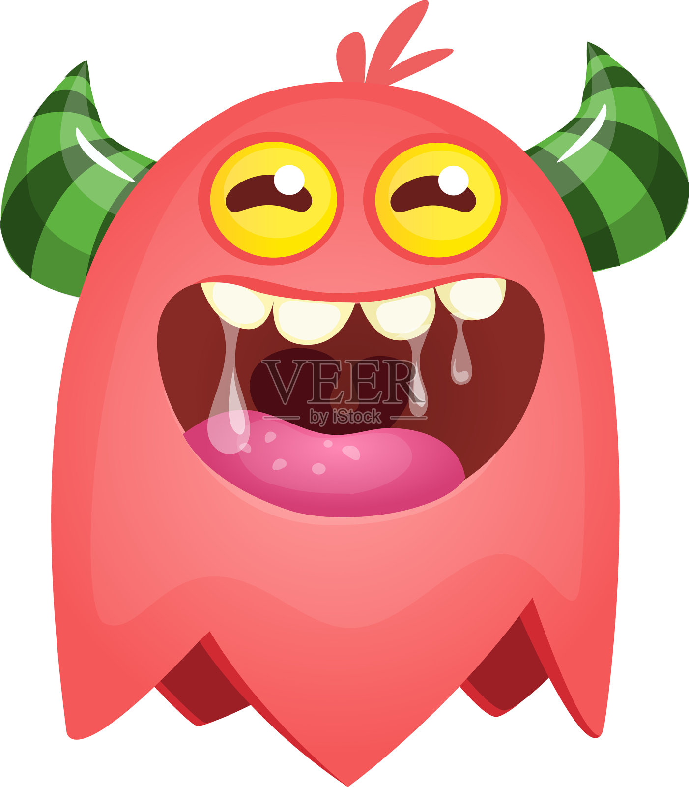 有趣的卡通怪物万圣节设计元素图片