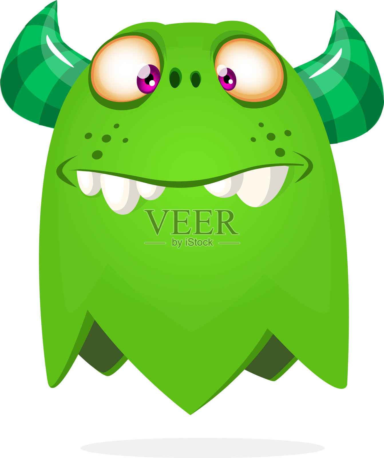 有趣的卡通怪物万圣节设计元素图片