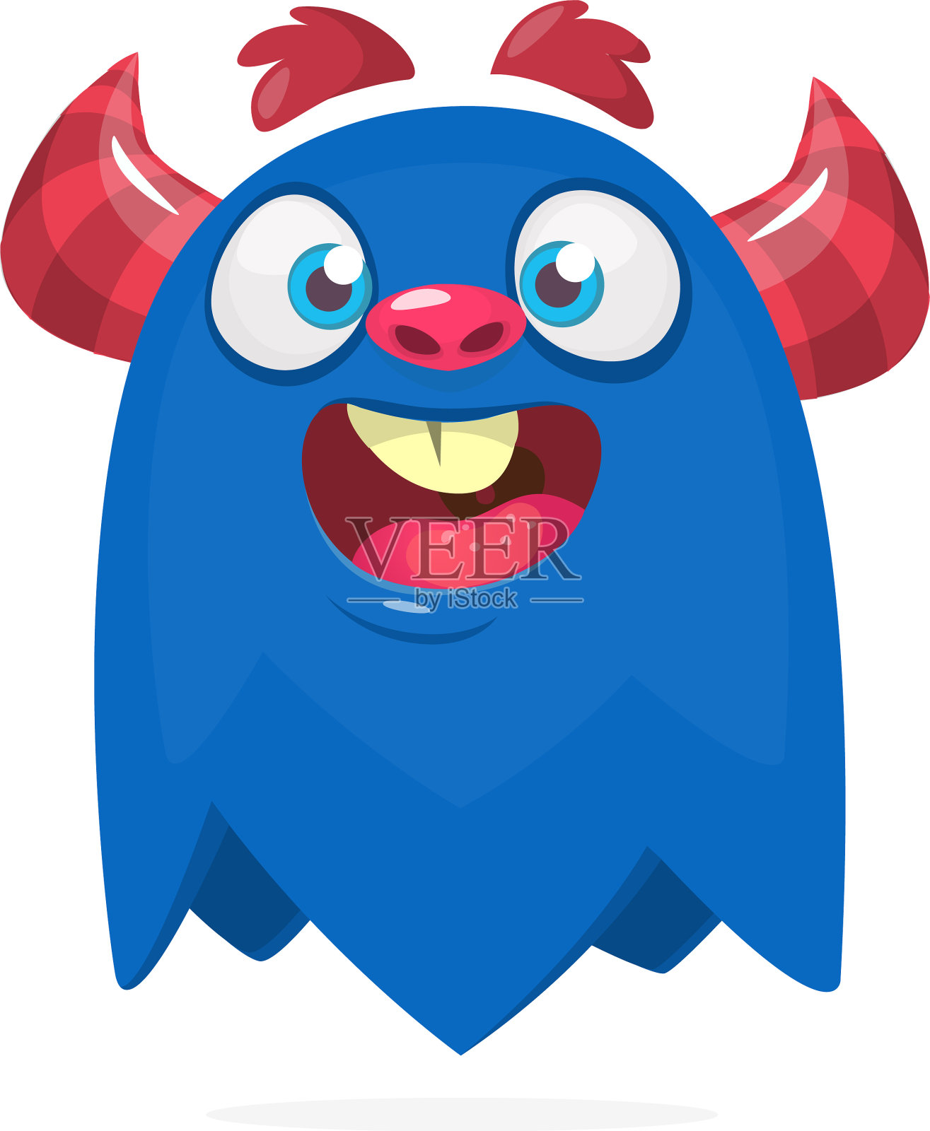 有趣的卡通怪物万圣节设计元素图片