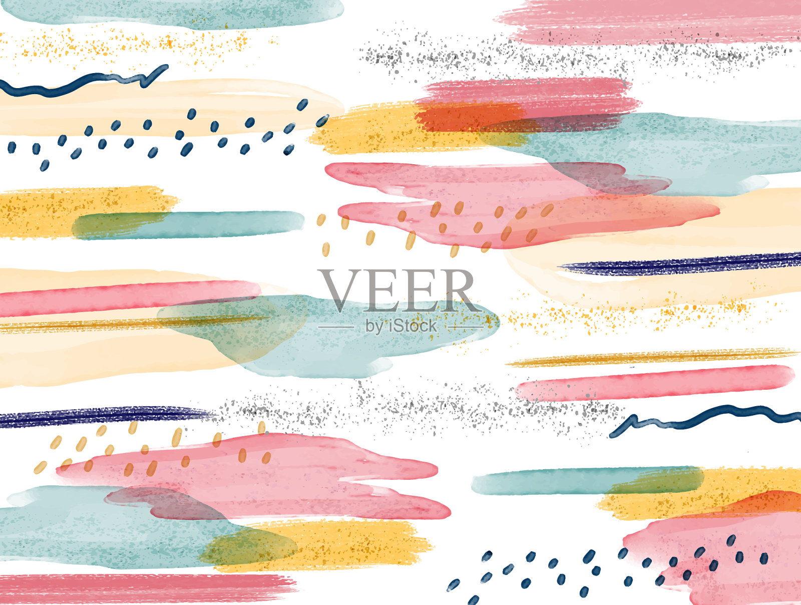 现代抽象水彩背景设计插画图片素材