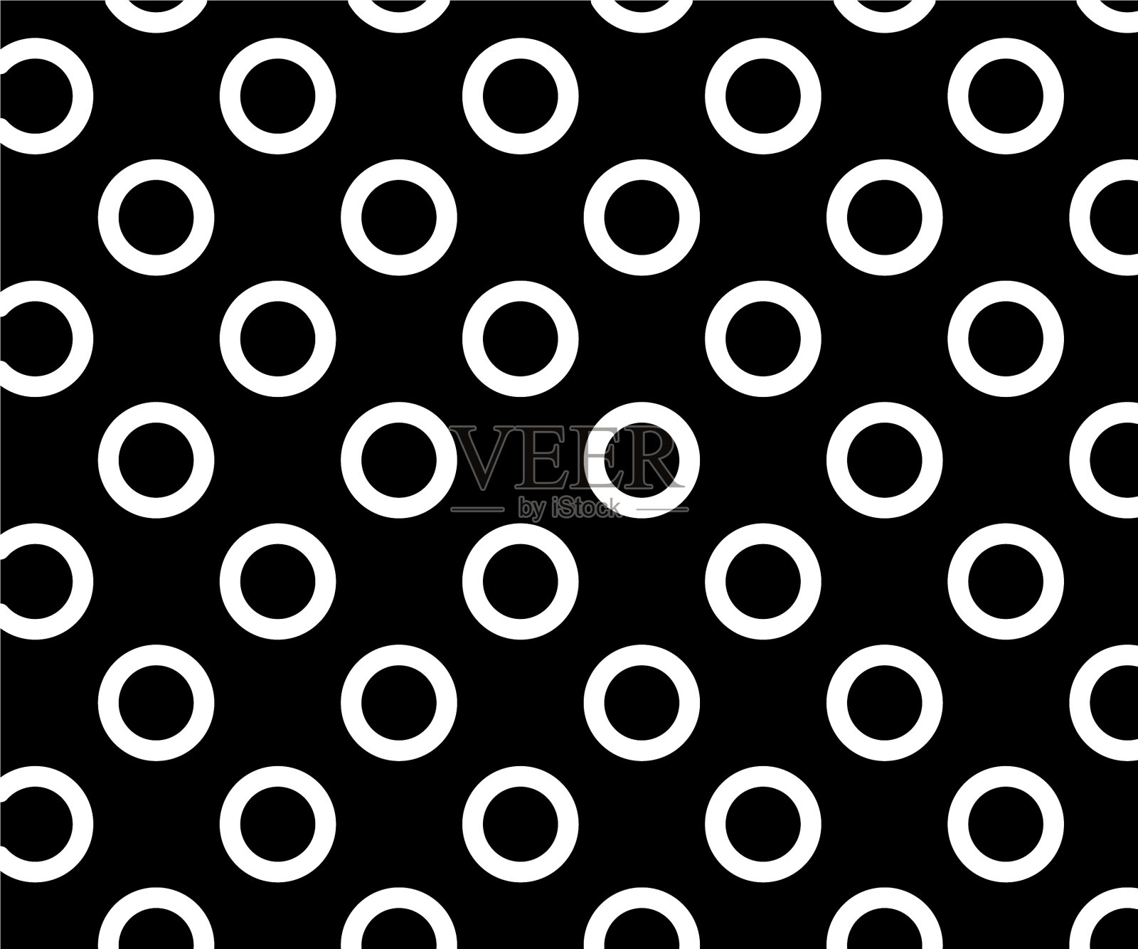黑白圆点花纹波圆点波插画图片素材