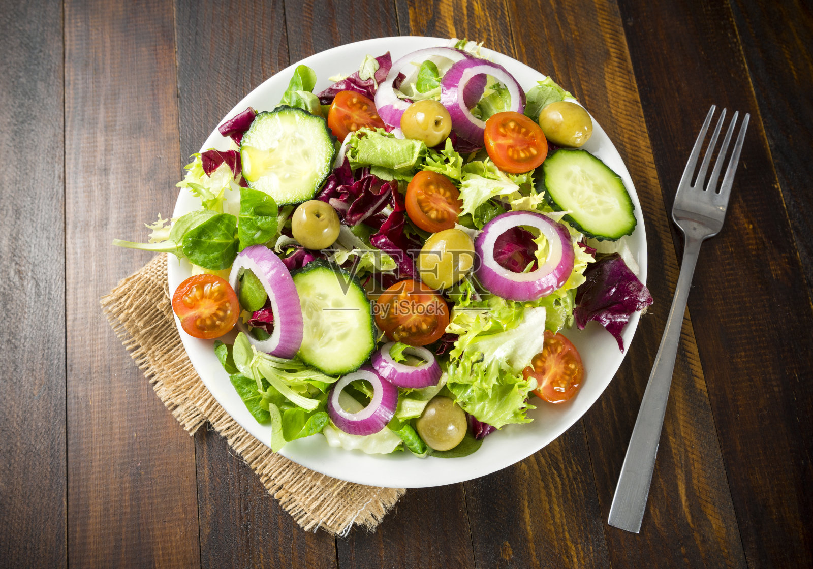 生菜沙律照片摄影图片