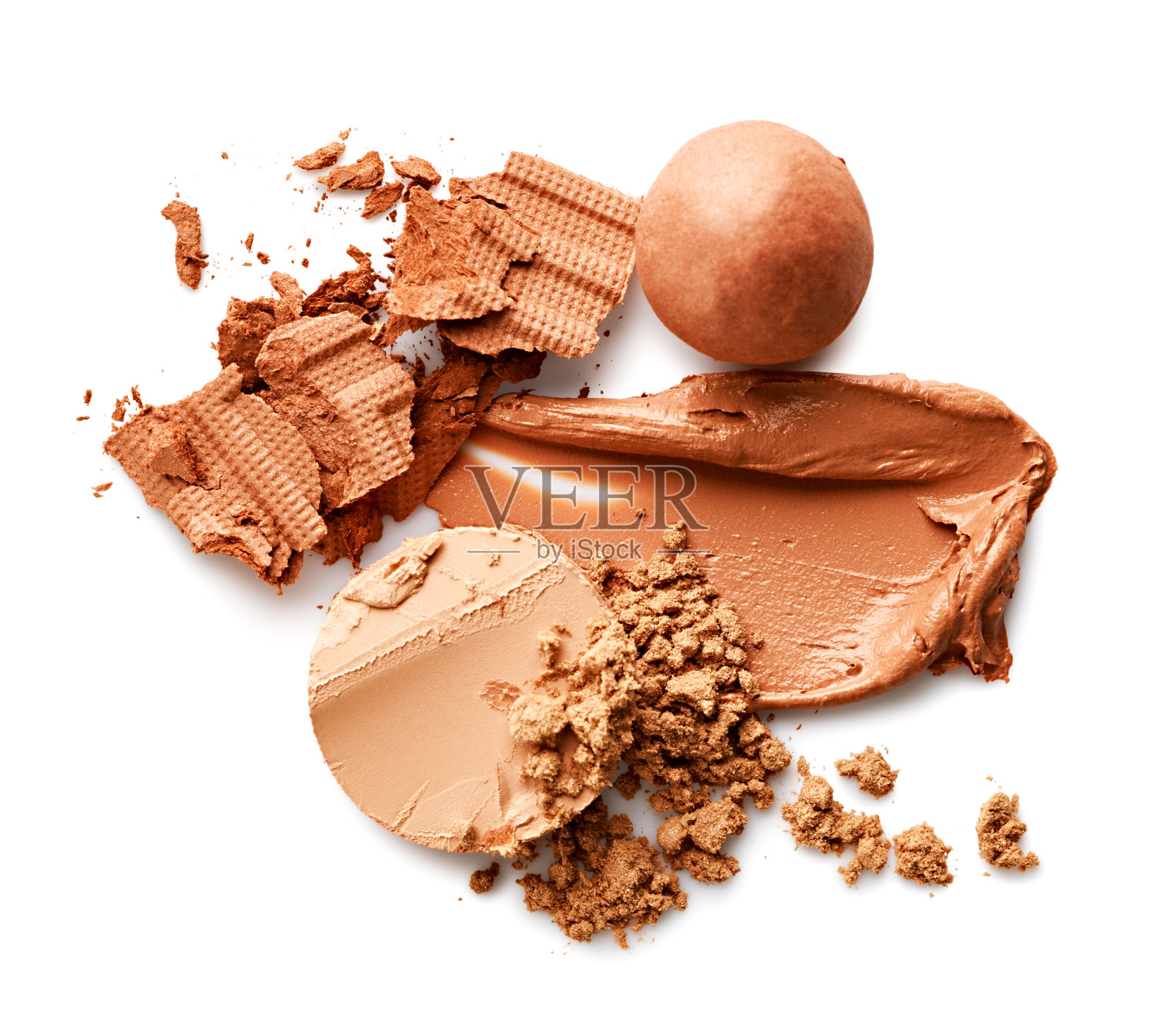 粉底和碎粉照片摄影图片