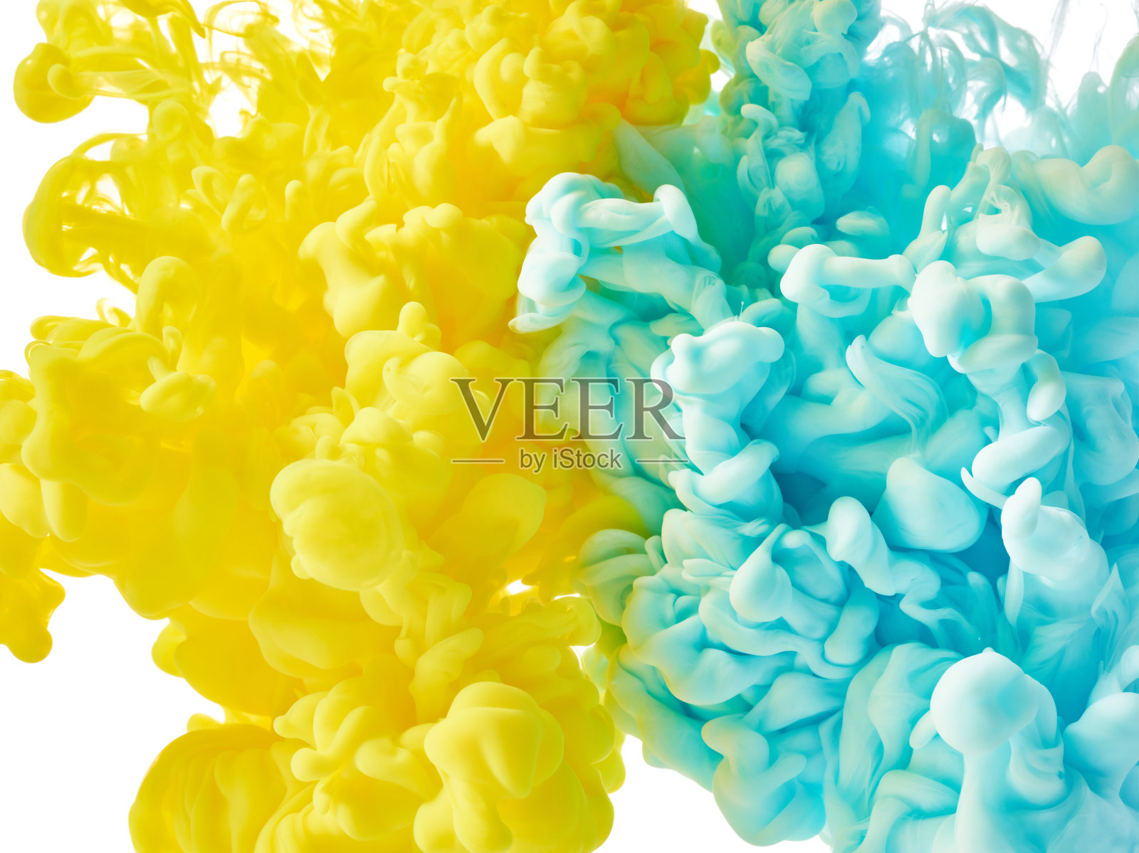 抽象墨水在水中照片摄影图片