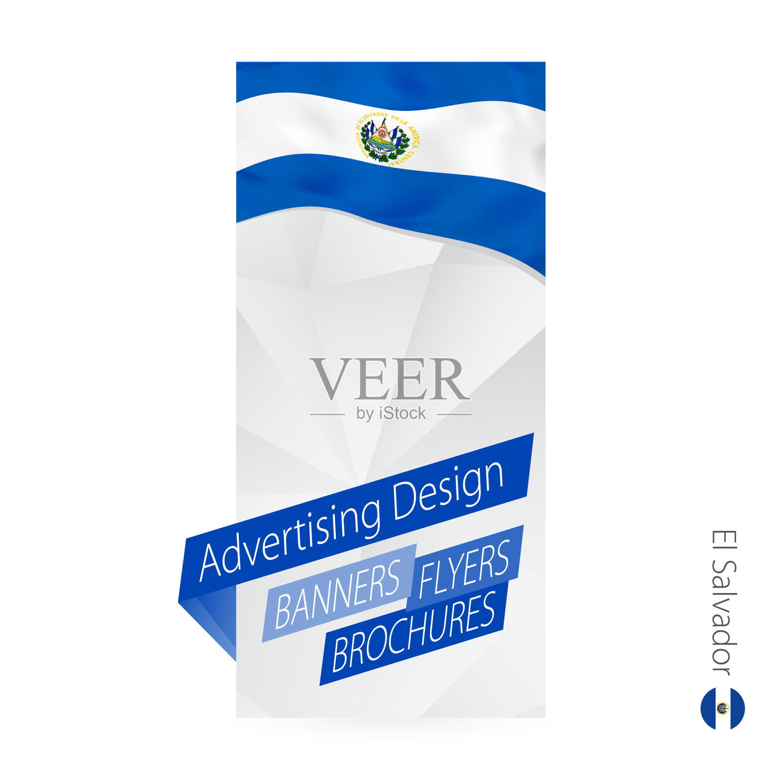 摘要旗帜模板萨尔瓦多设计模板素材