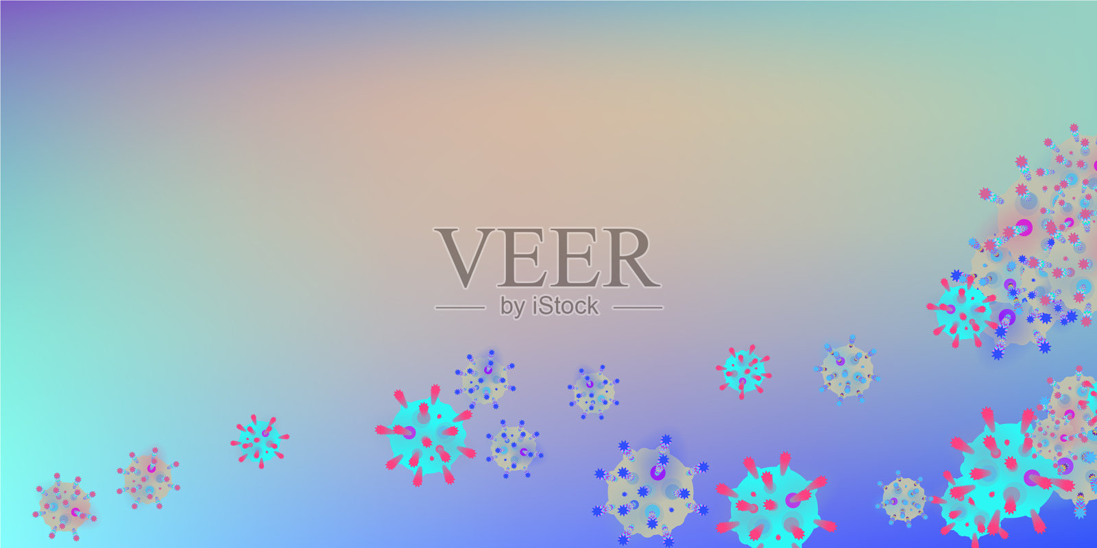 2019冠状病毒流行病毒感染插画图片素材