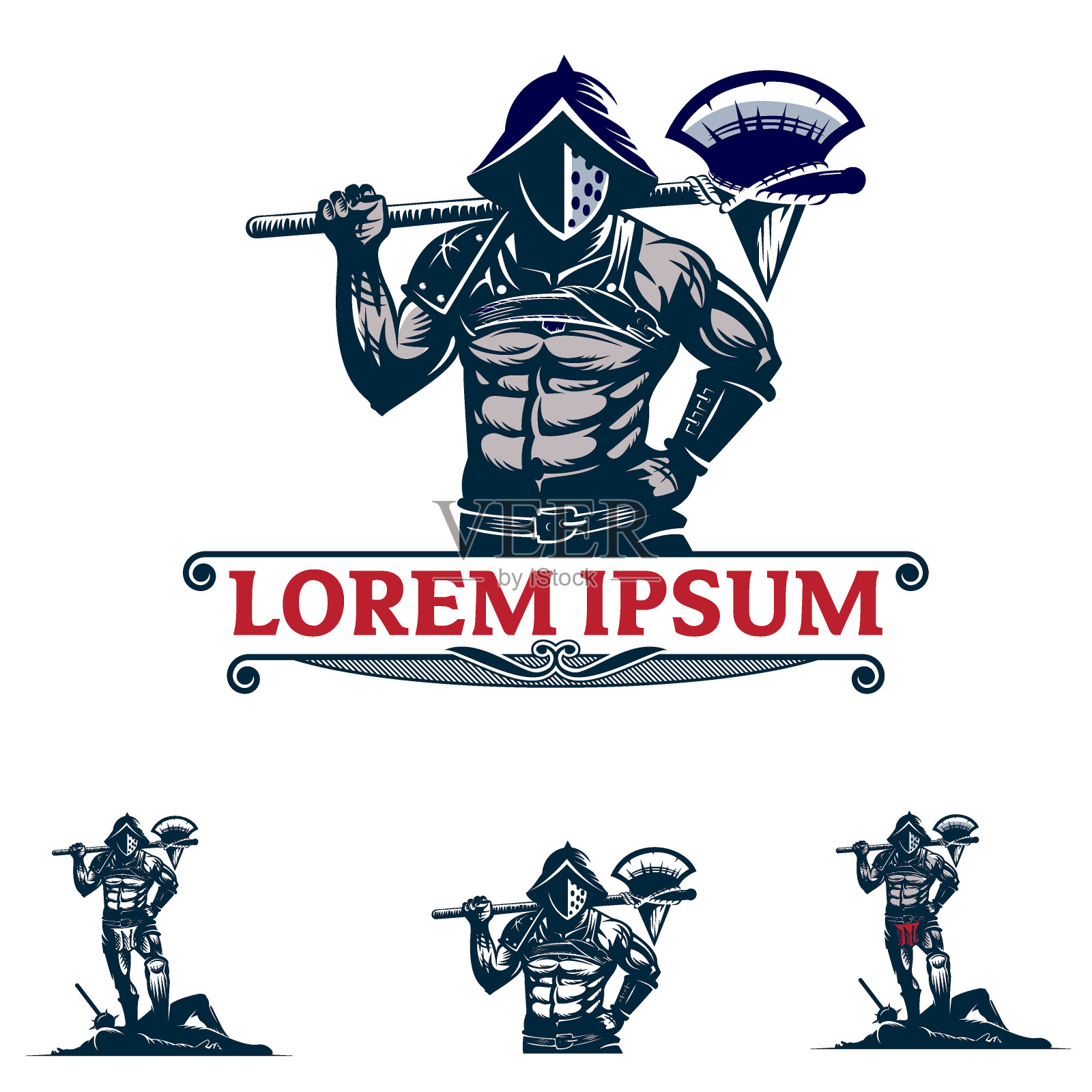 角斗士的象征插画图片素材