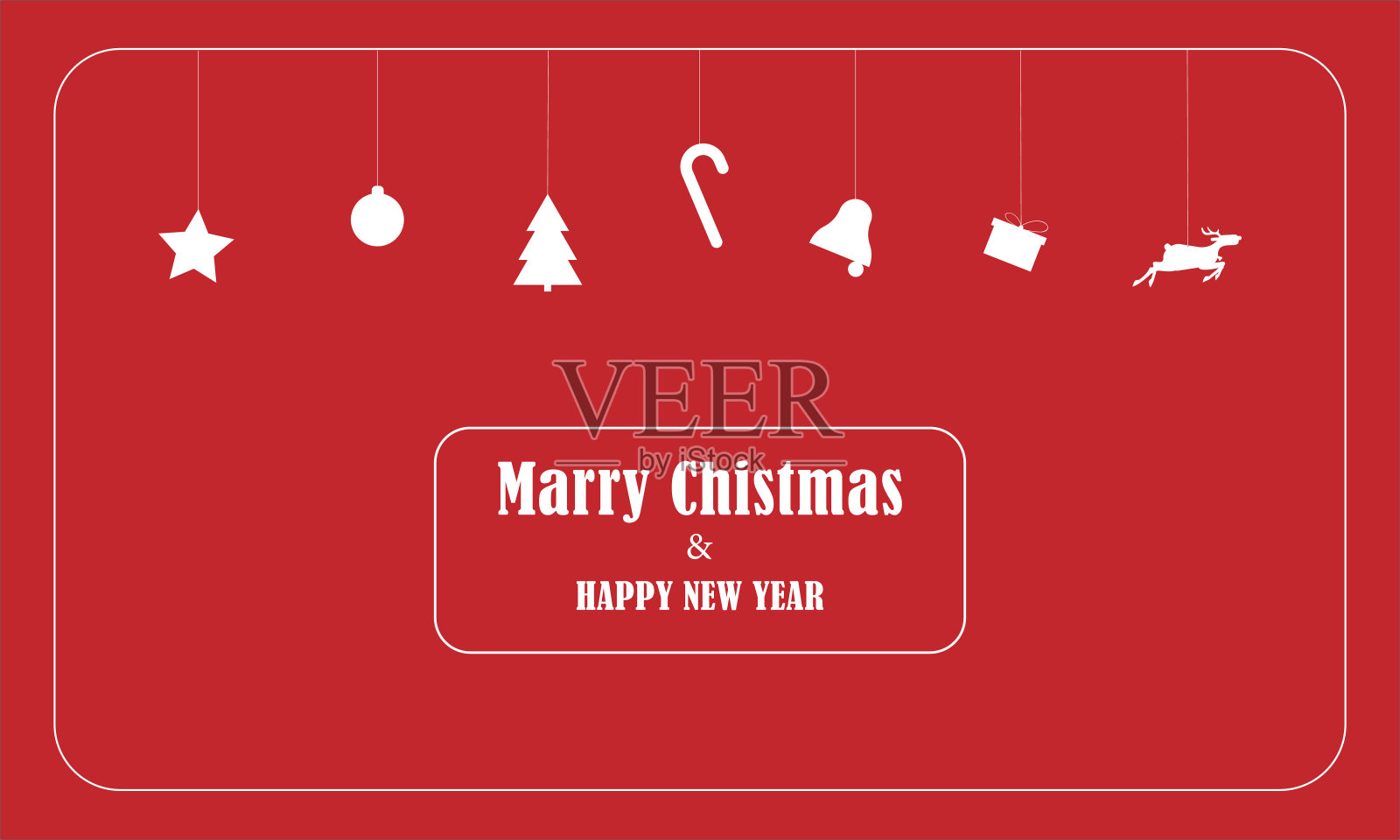 圣诞礼物，比如圣诞帽，圣诞袜，糖果，圣诞球设计模板素材