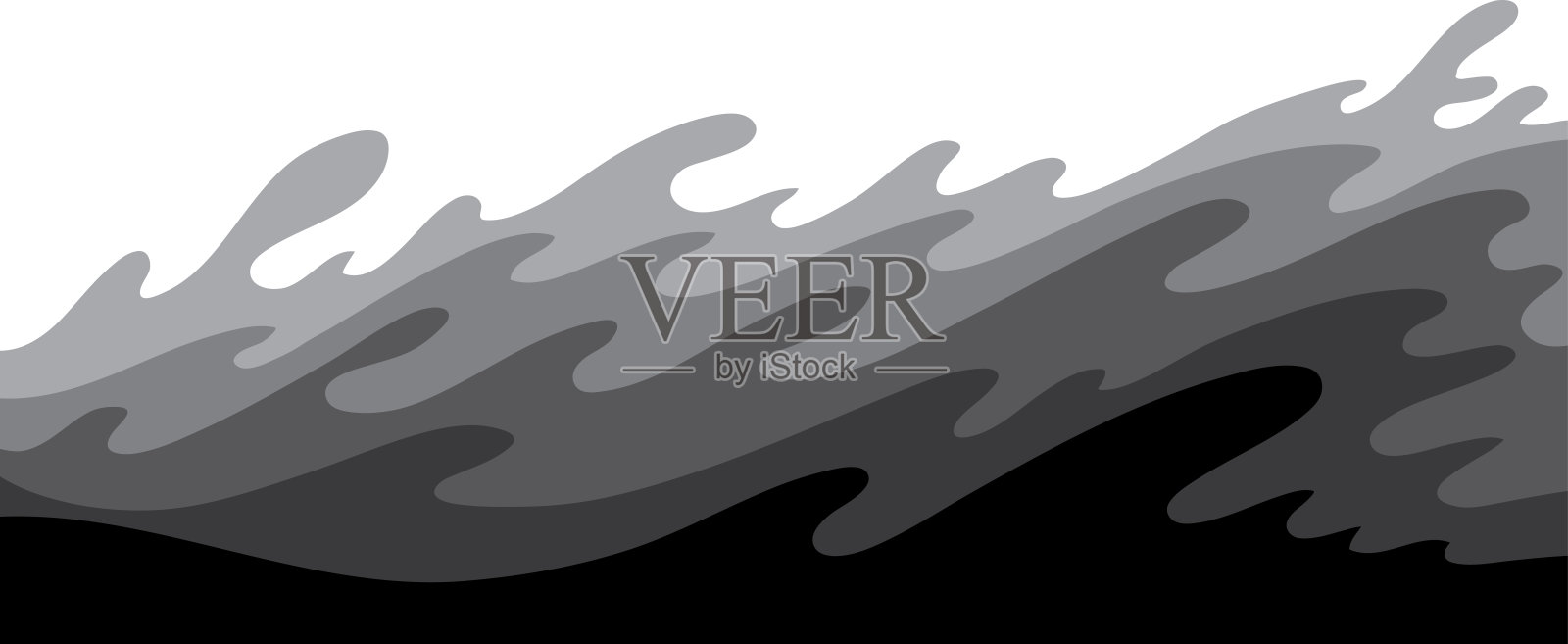 矢量水波背景设计插画图片素材