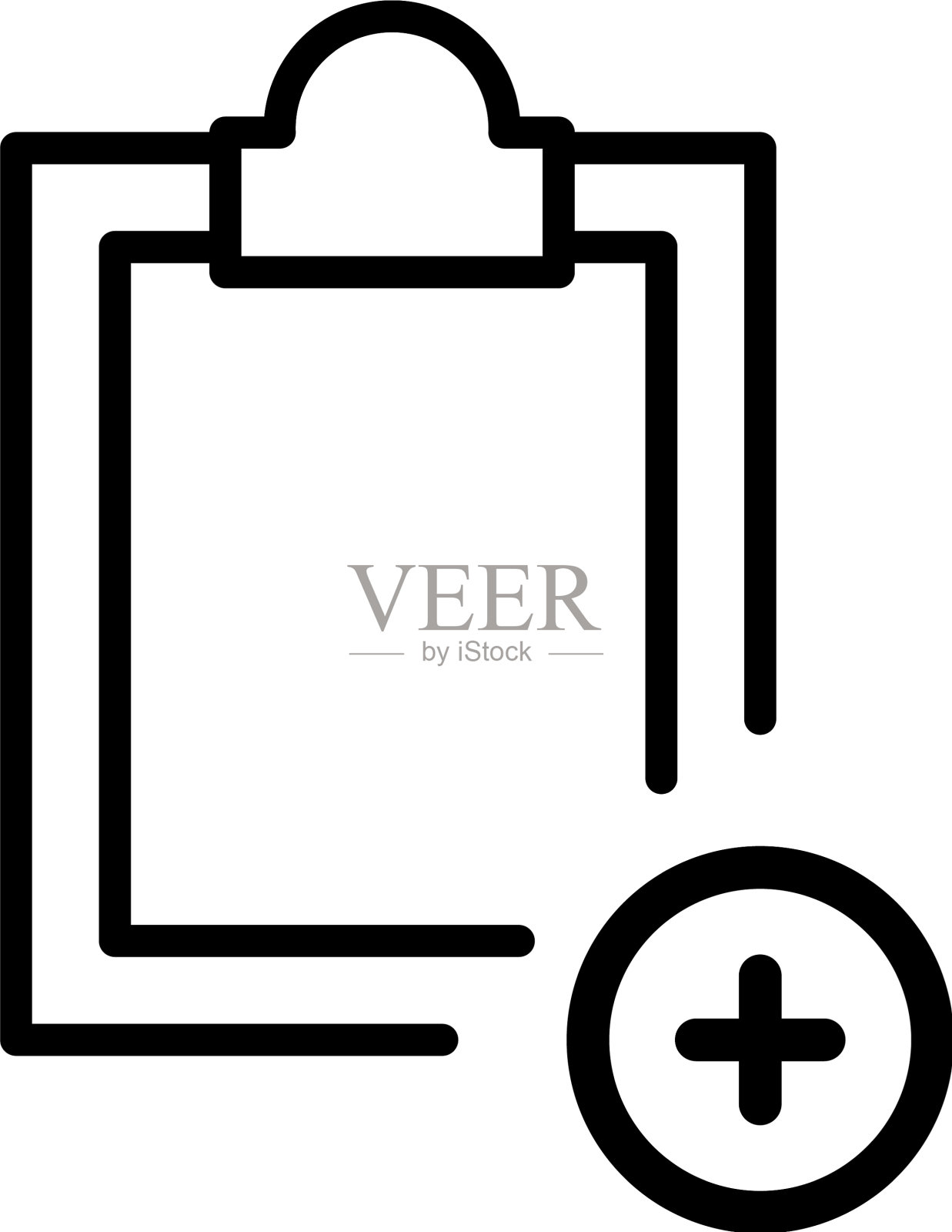 剪贴板行图标图标素材