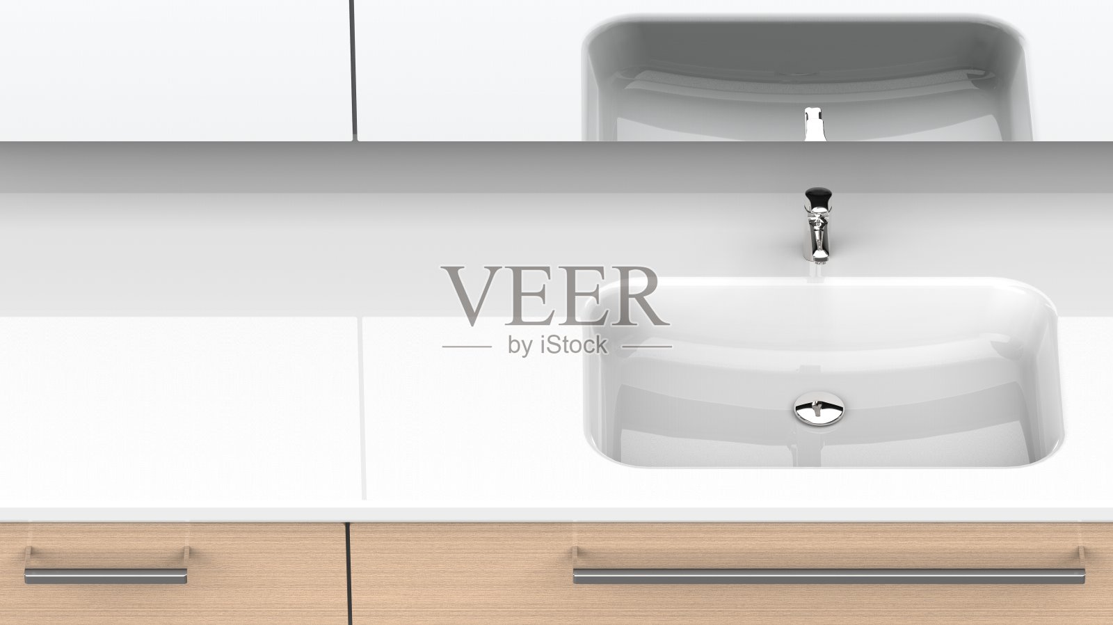 洗脸盆角度近景右3d照片摄影图片