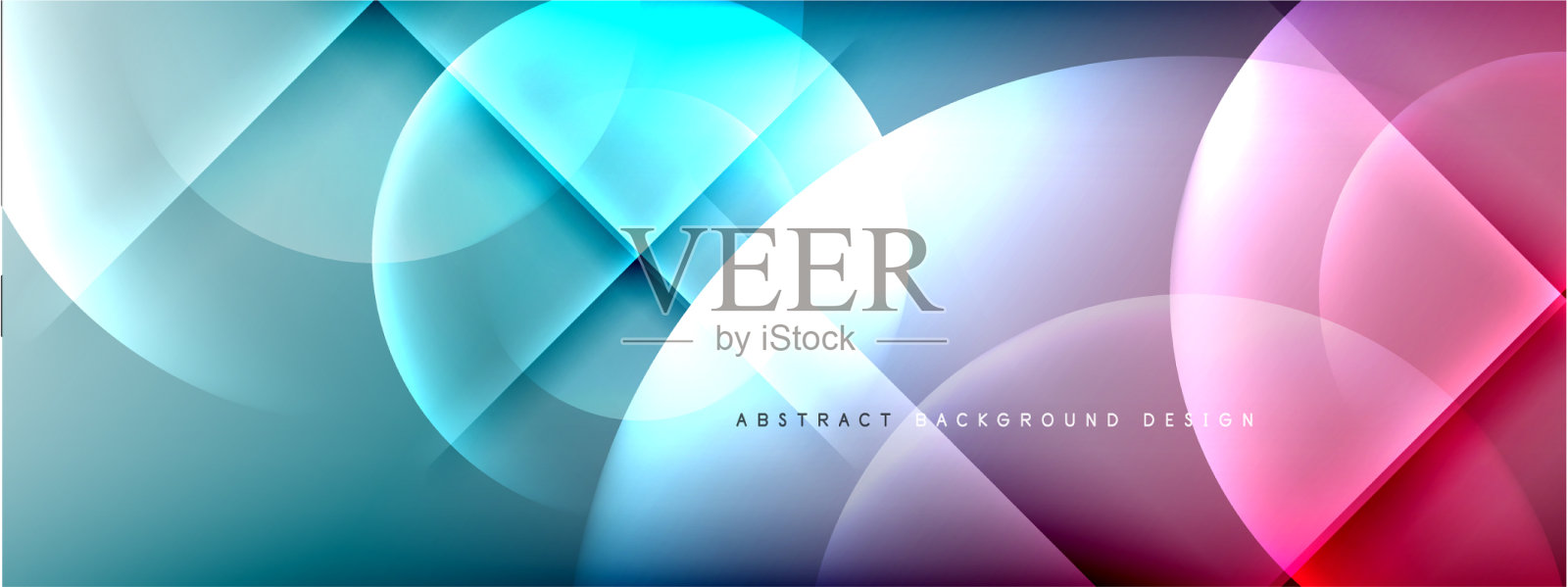 抽象背景-圆和十字上插画图片素材