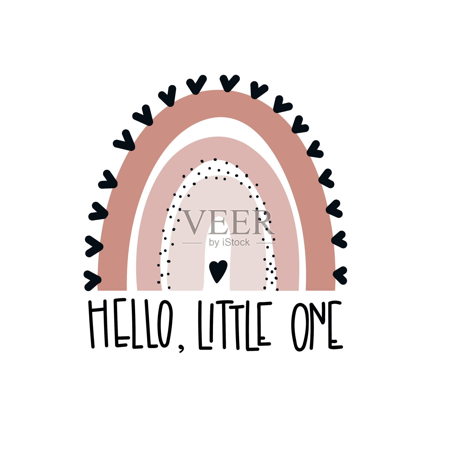 可爱的彩虹英航设计元素图片