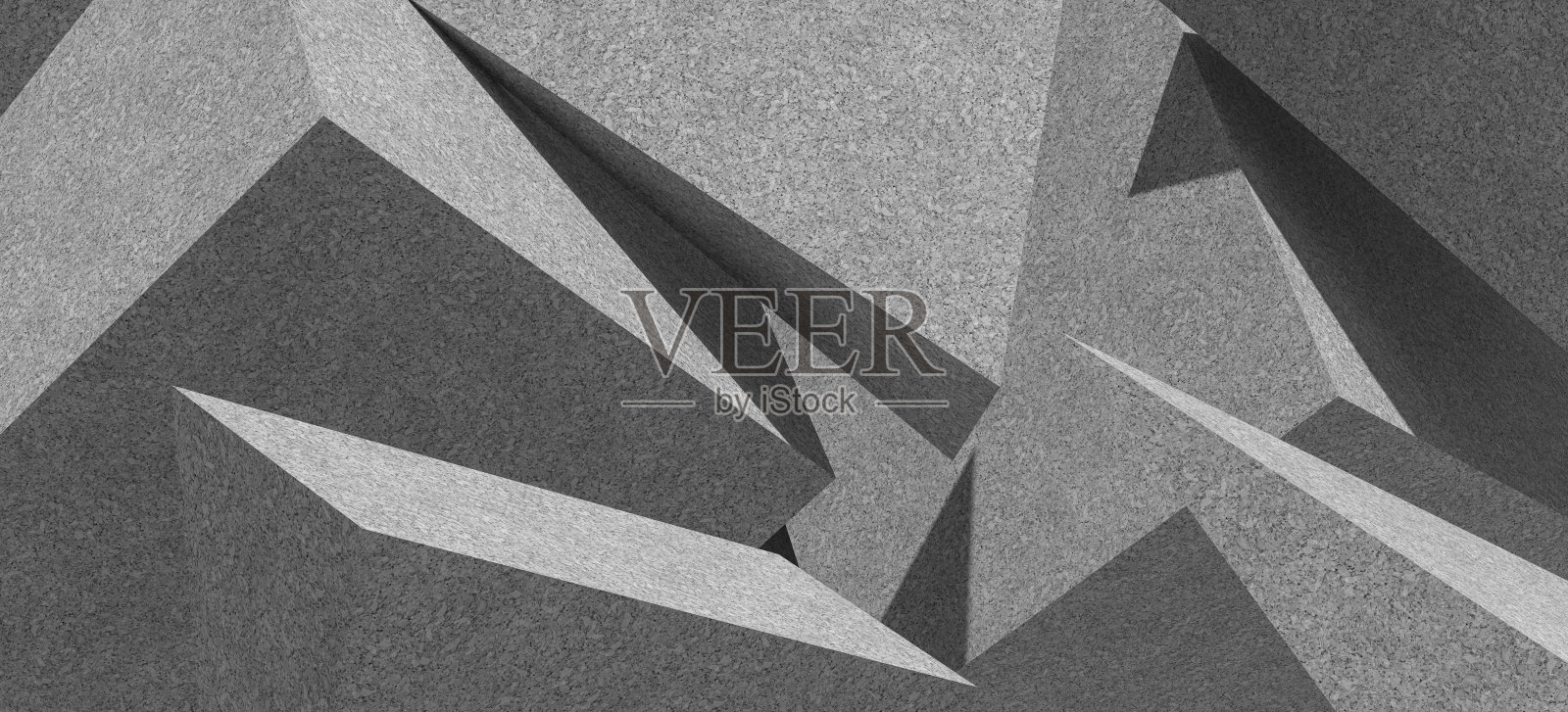 抽象纹理背景与三角形，抽象几何形状背景，黑色+白色照片摄影图片