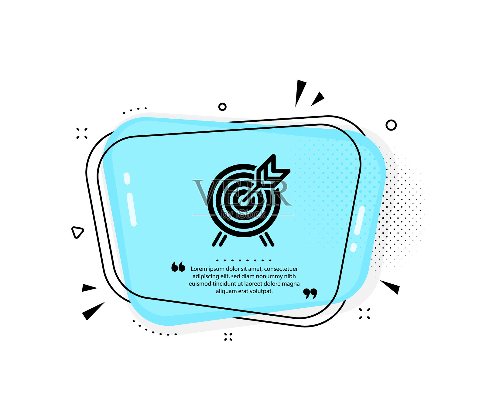 射箭图标游乐园吸引标志设计元素图片