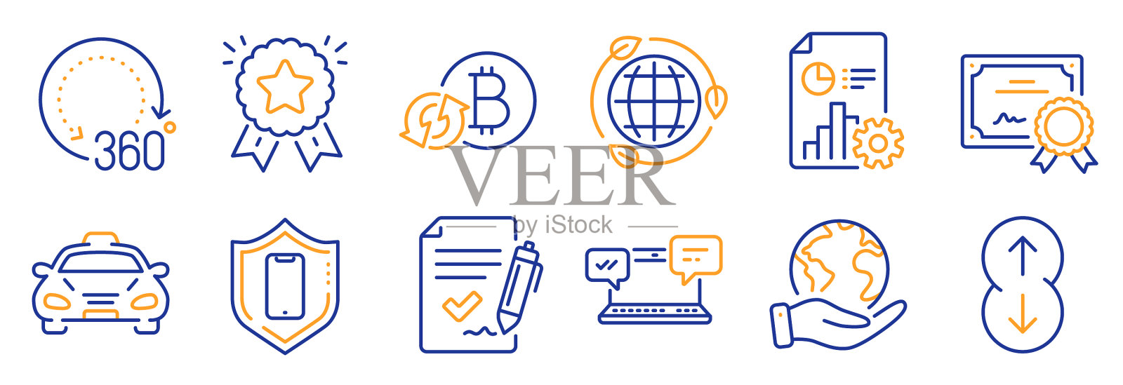 设置技术图标如批准图标素材