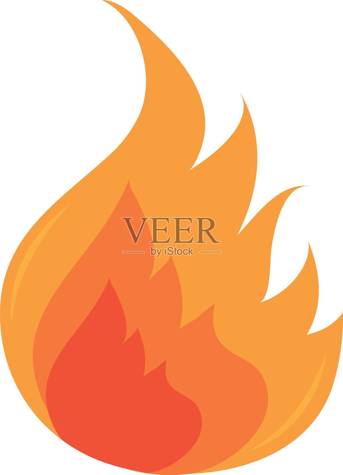 火焰燃烧炽热辉光平面设计图标设计元素图片