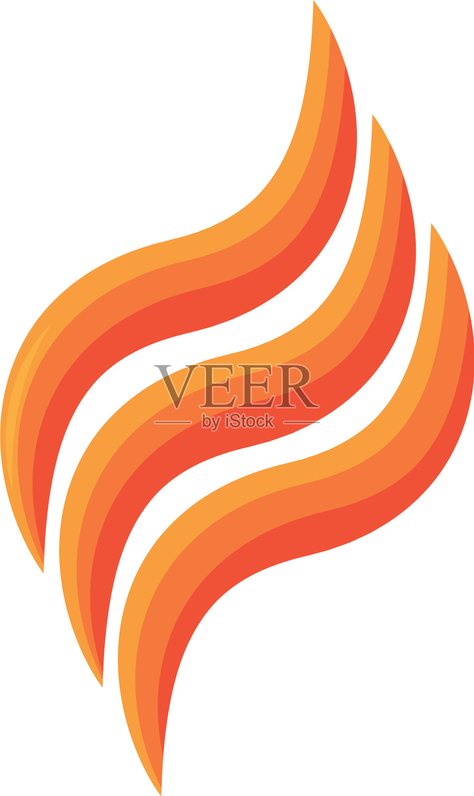 火焰燃烧炽热辉光平面设计图标设计元素图片