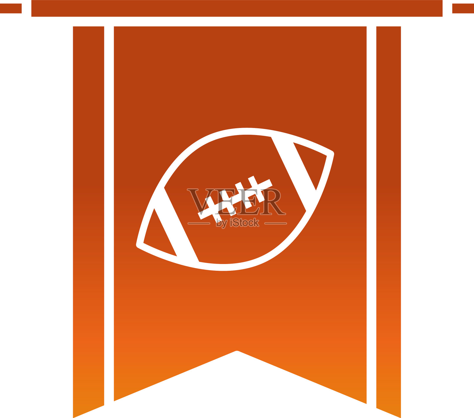 美式足球吊坠游戏运动专业插画图片素材