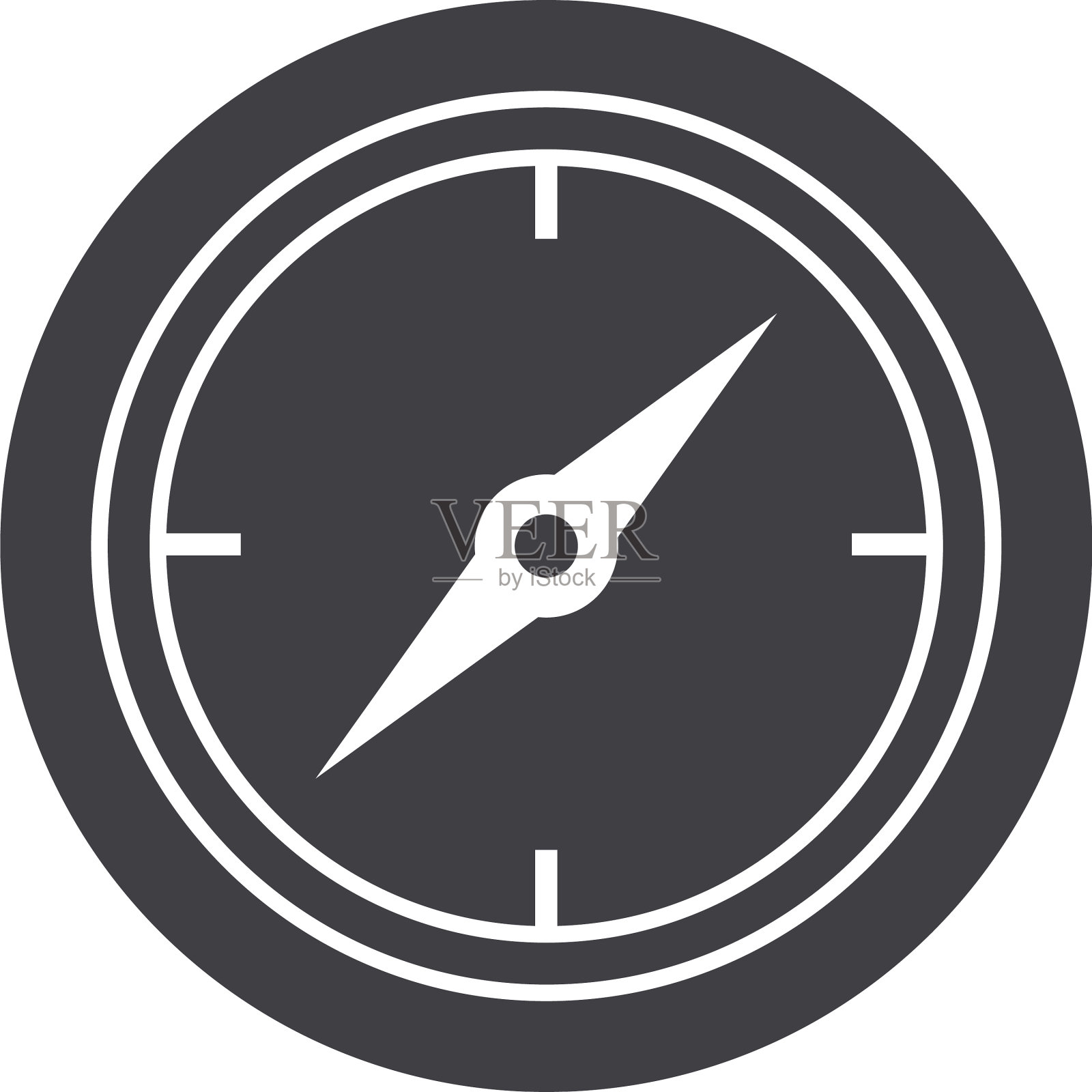 罗盘玫瑰导航绘图设备图标素材