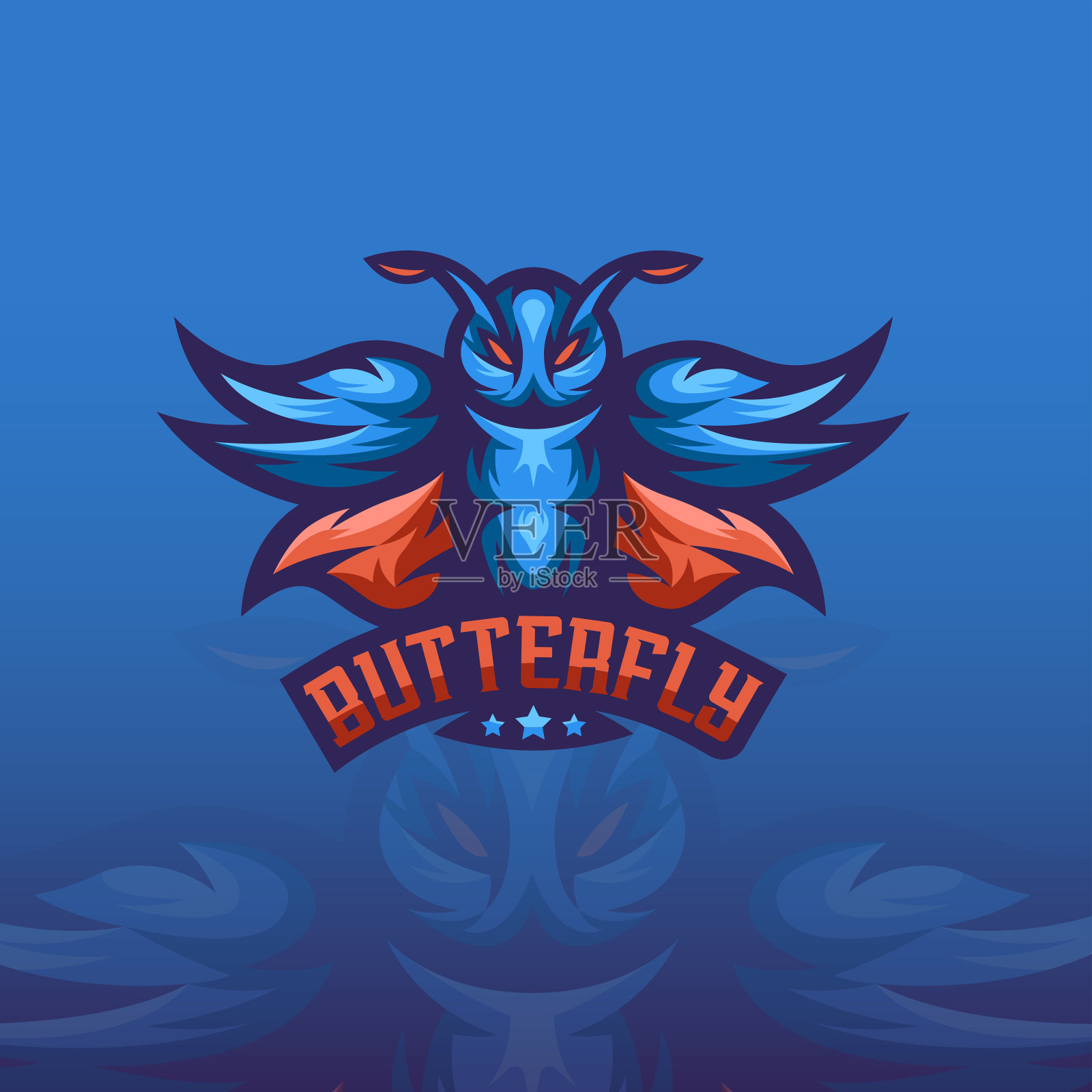 蝴蝶插图插画图片素材