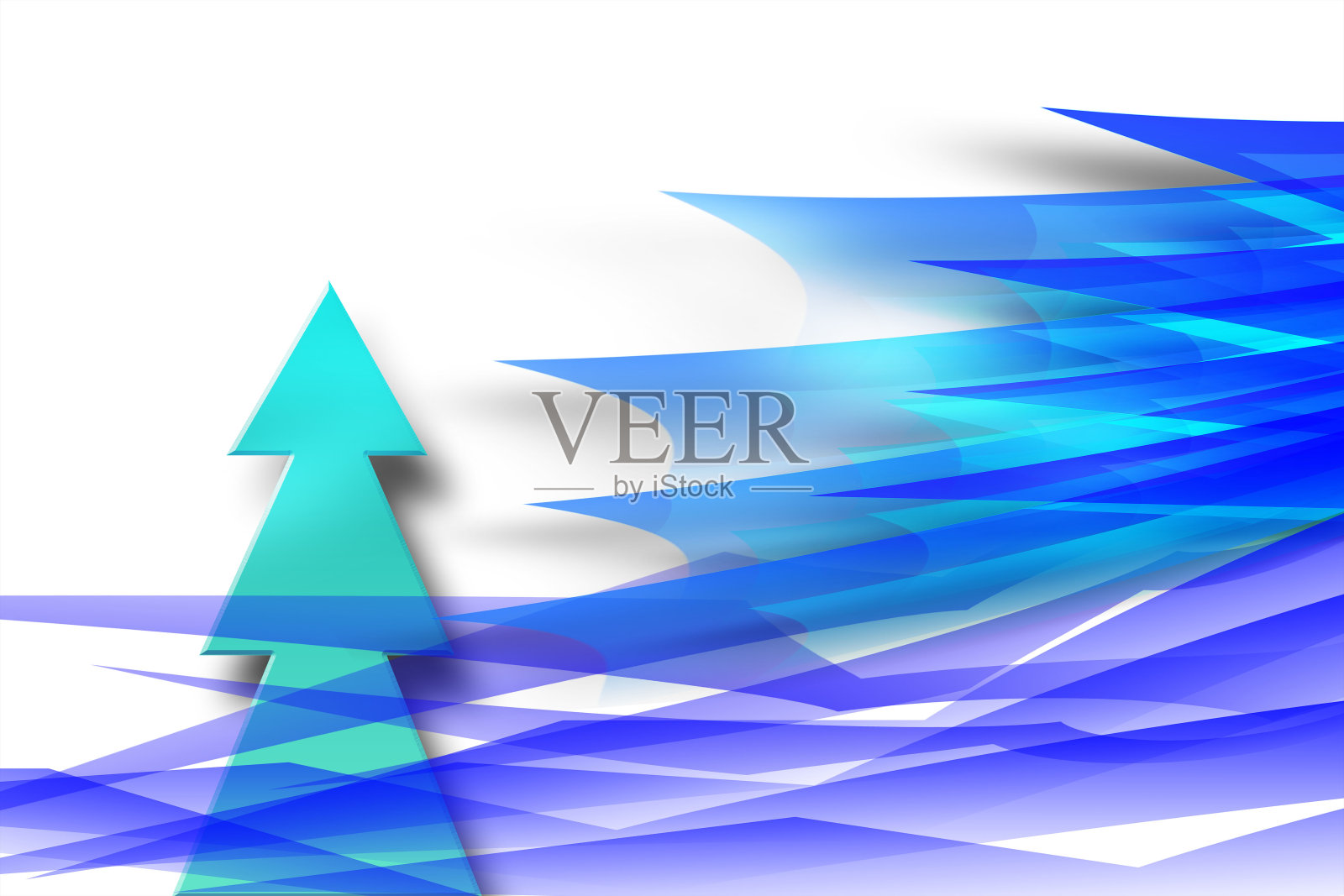 抽象的圣诞树照片摄影图片