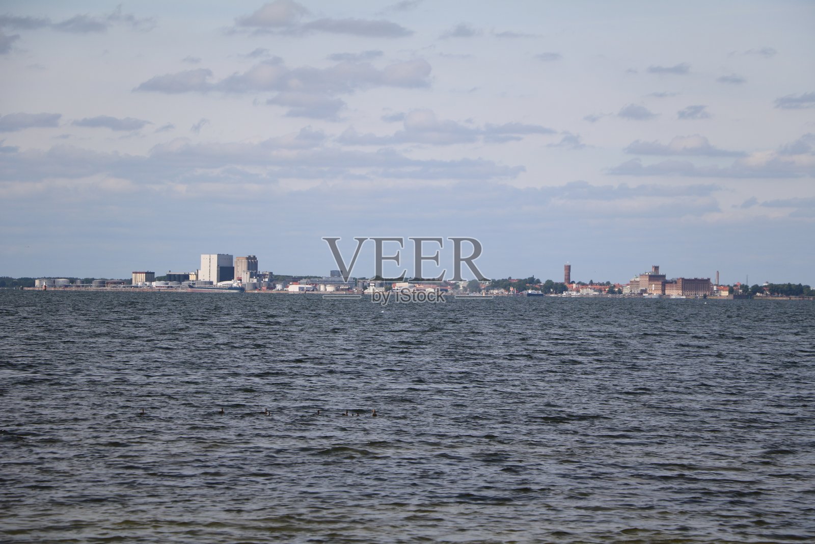 从Öland岛到卡尔马，瑞典照片摄影图片