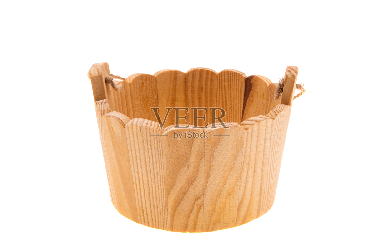 木制水桶孤立照片摄影图片